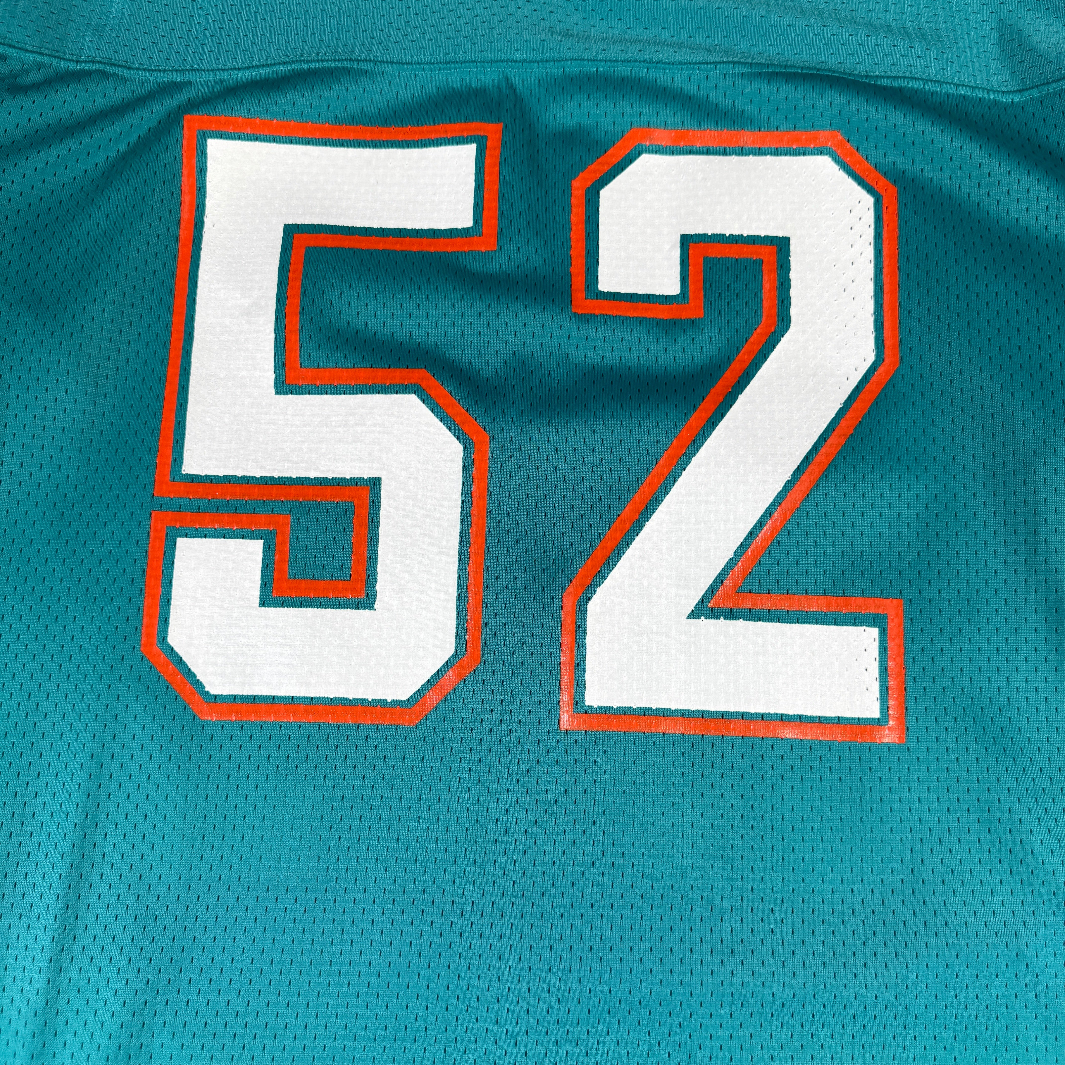 Scott Nicolas 1987 Miami Dolphins Pro Model Champion Jersey GA 