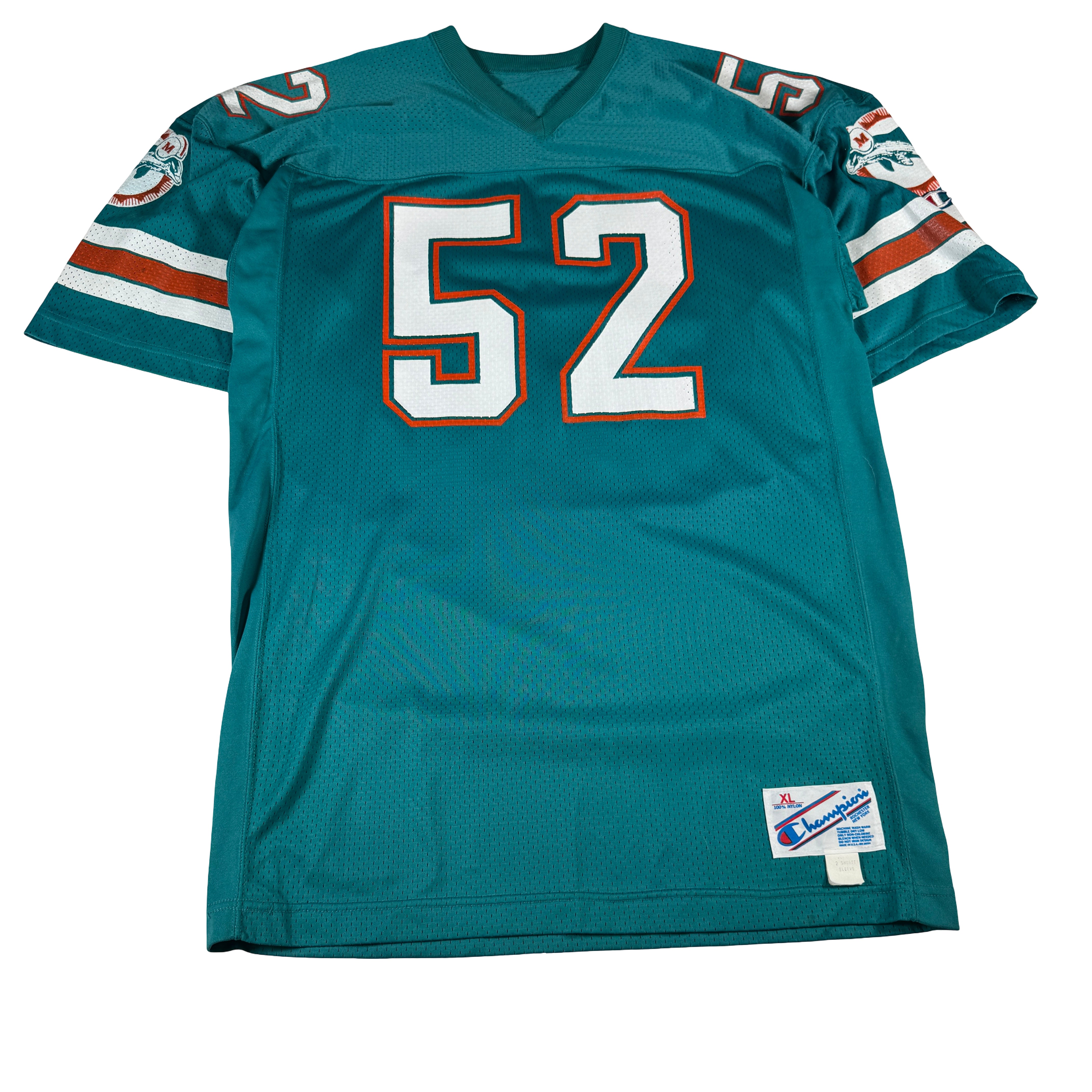 Scott Nicolas 1987 Miami Dolphins Pro Model Champion Jersey GA 