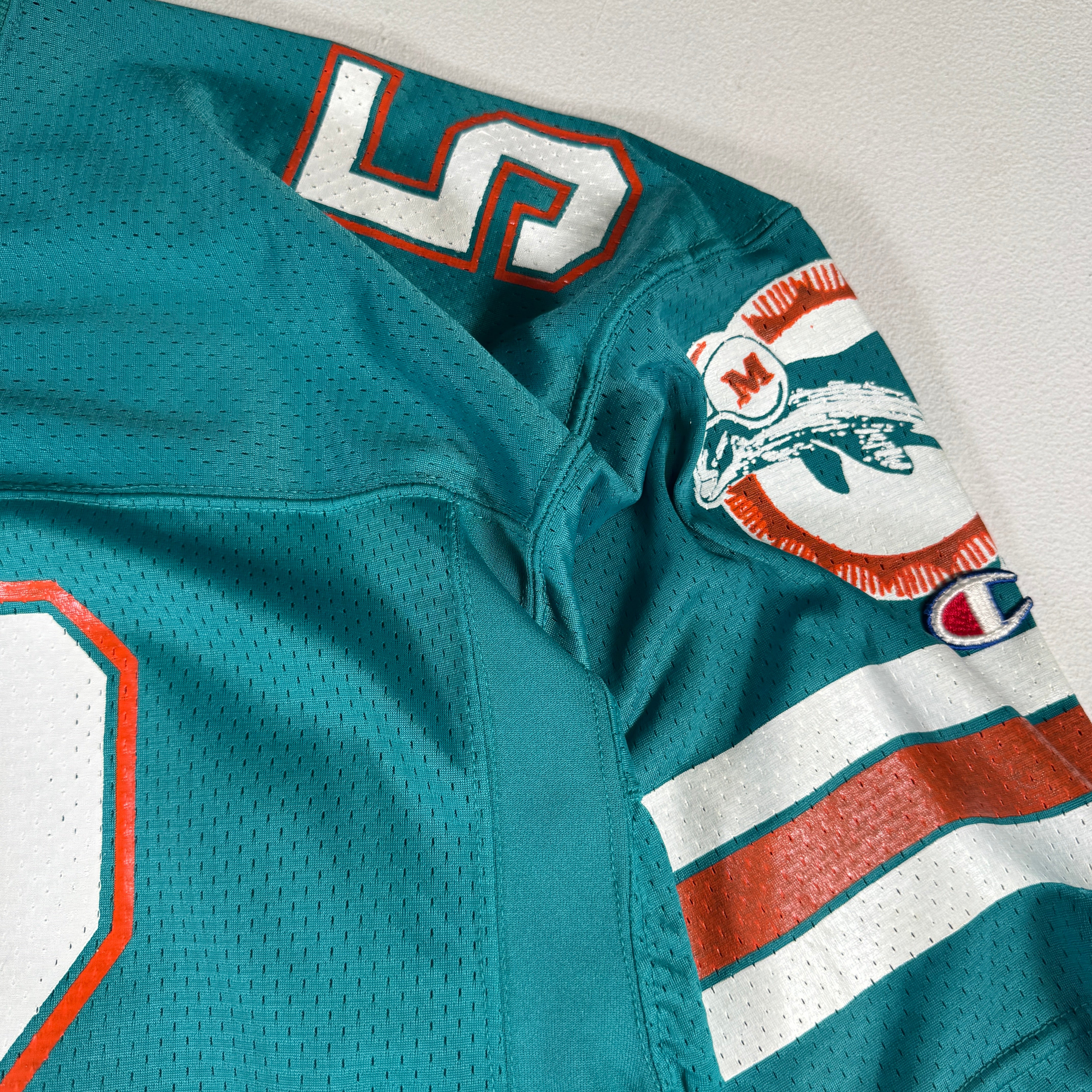 Scott Nicolas 1987 Miami Dolphins Pro Model Champion Jersey GA 