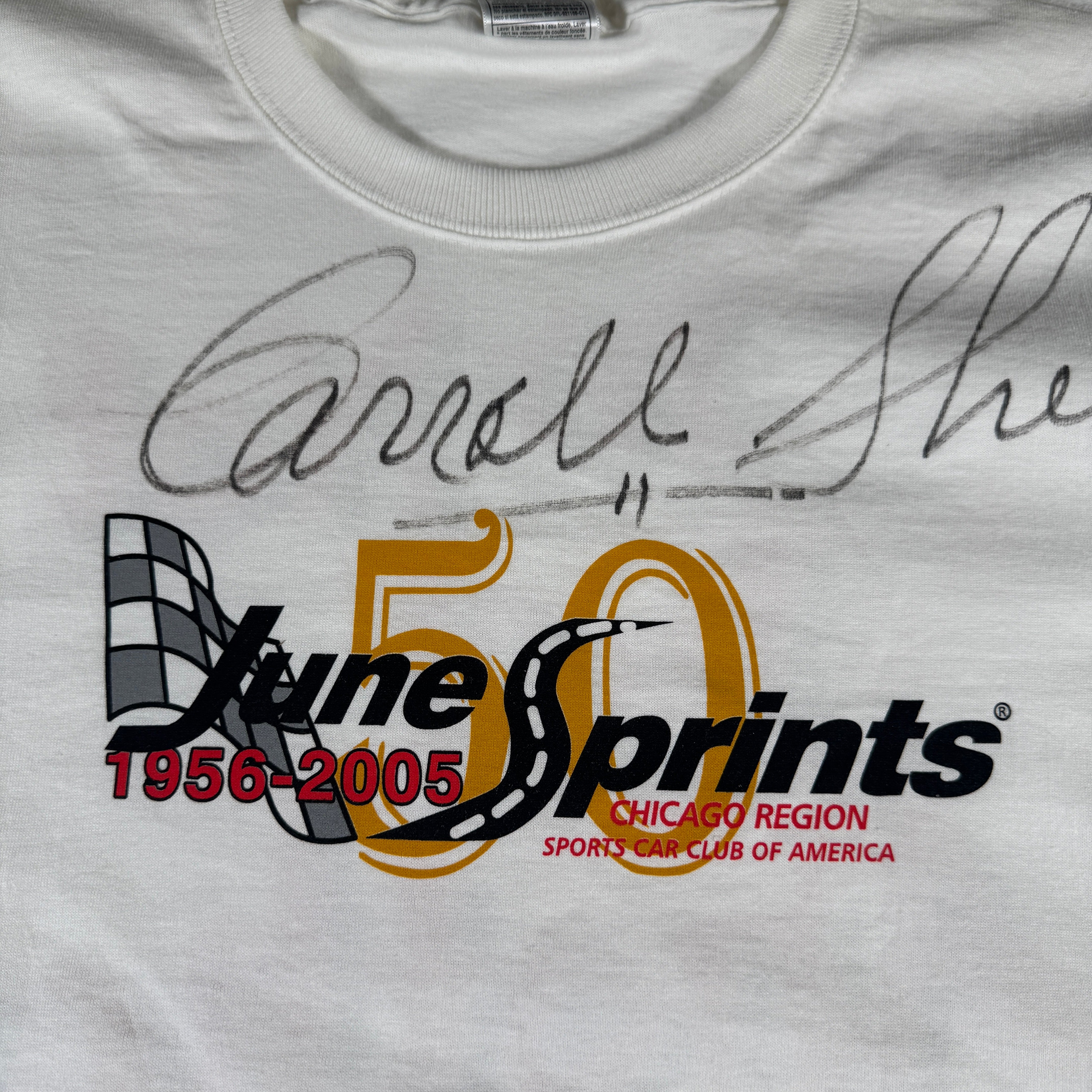 Carroll Shelby Ford GT Designer Autographed Signed Shirt AMCo COA