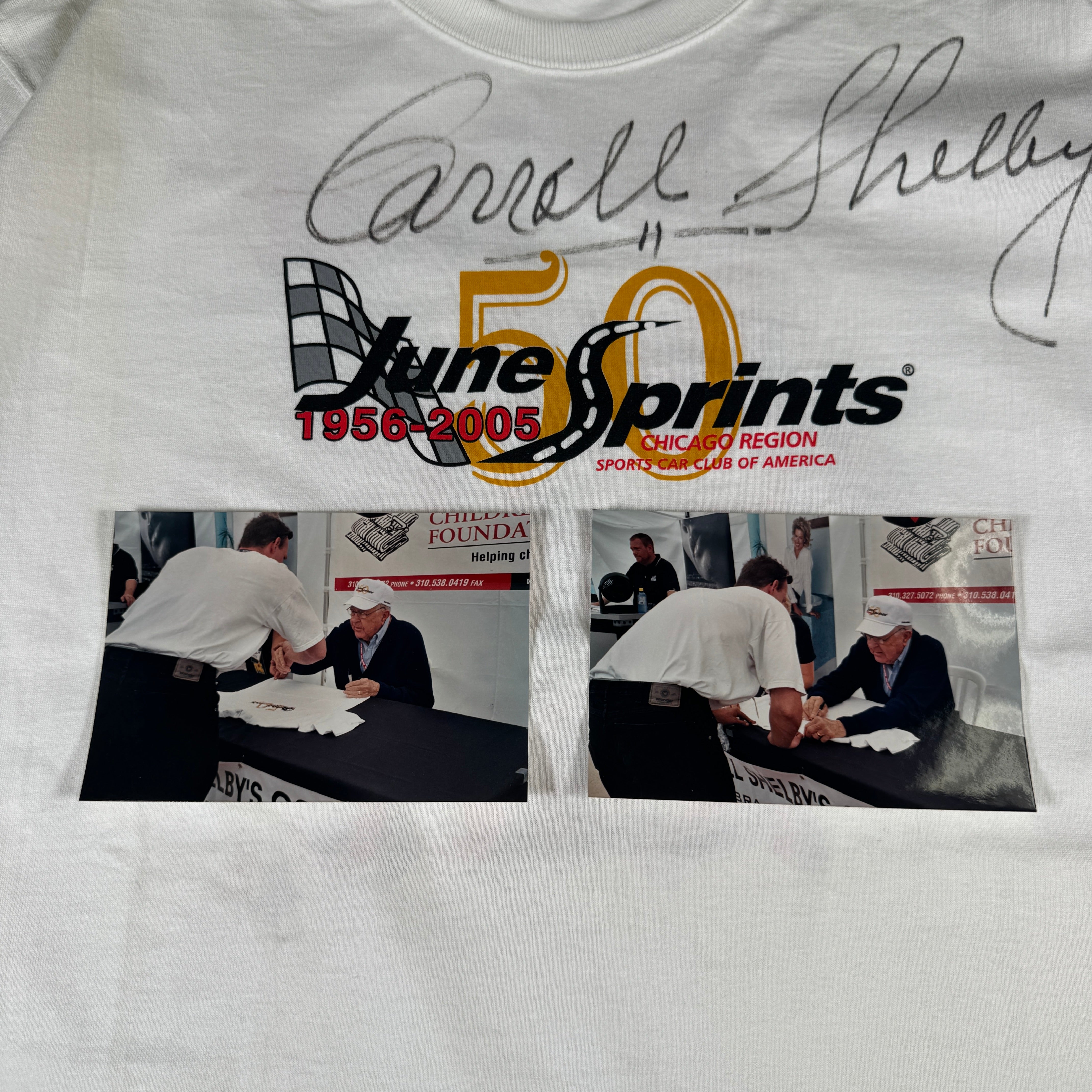 Carroll Shelby Ford GT Designer Autographed Signed Shirt AMCo COA