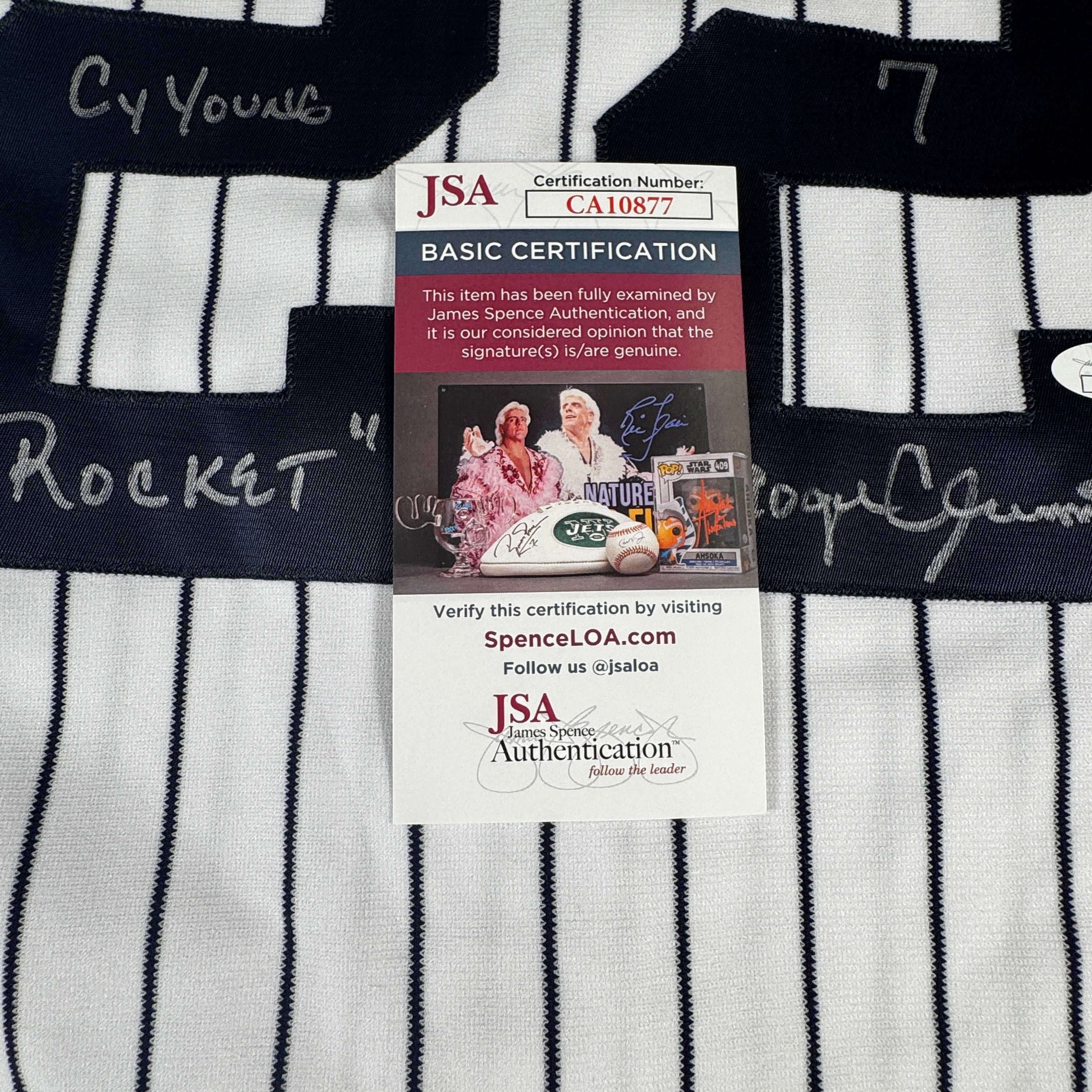 Roger Clemens 2007 New York Yankees Autographed Signed Jersey JSA COA