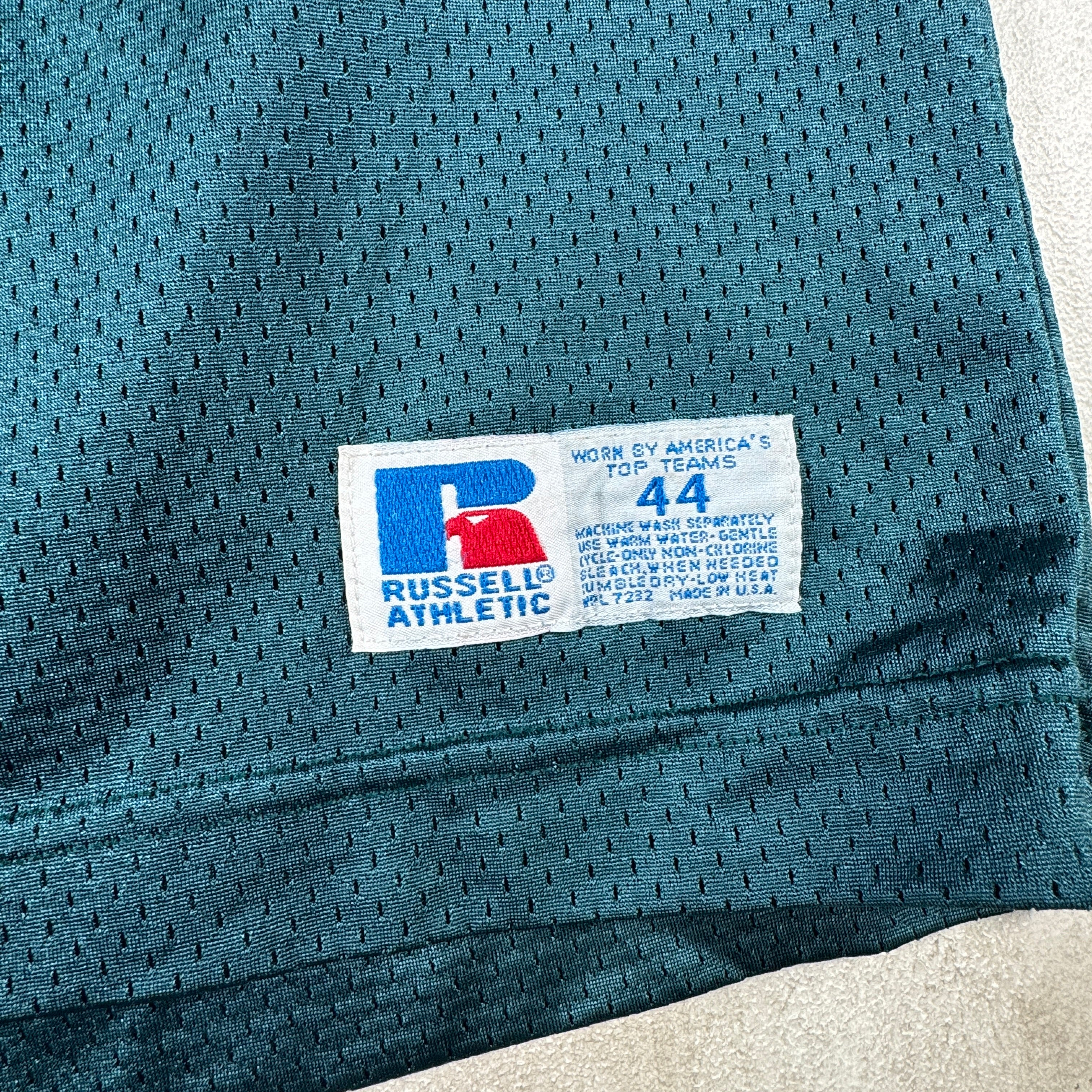 Mike Mamula Philadelphia Eagles Russell Athletic Size 44 Vintage Jersey GA 
