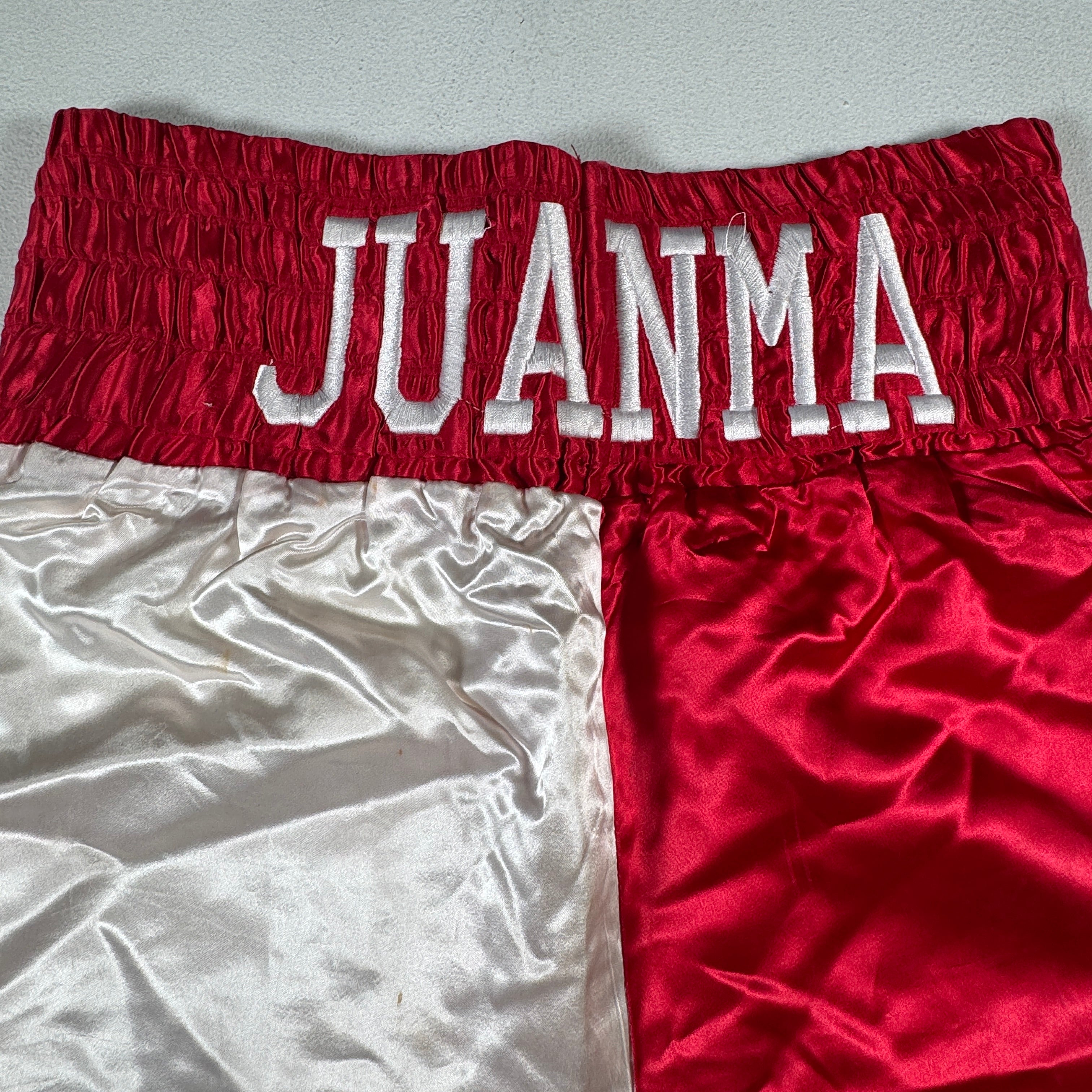 Juanma Juan Manuel Lopez Yamil Ring Fight Worn Used Boxing Trunks Shorts AMCo LOA