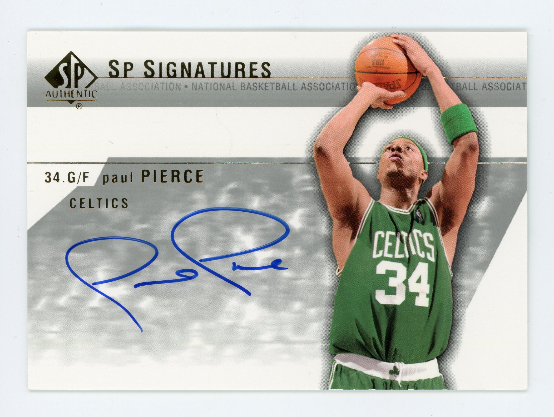 Paul Pierce 2004 UD SP Authentic Signatures Celtics PP-A Auto Boston Celtics   