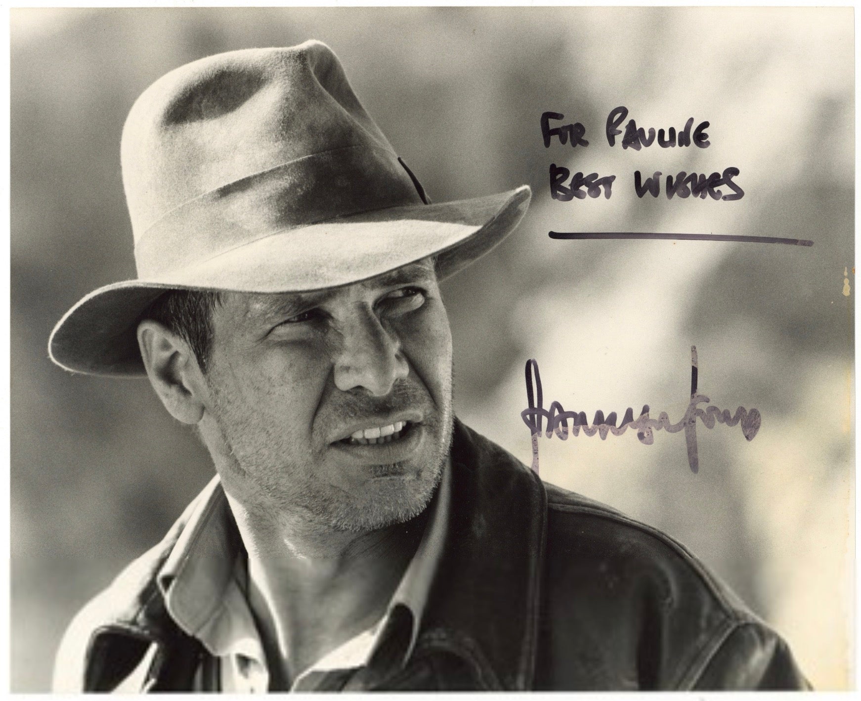Harrison Ford Indiana Jones Autographed Signed Vintage 8x10 Photo AMCo COA