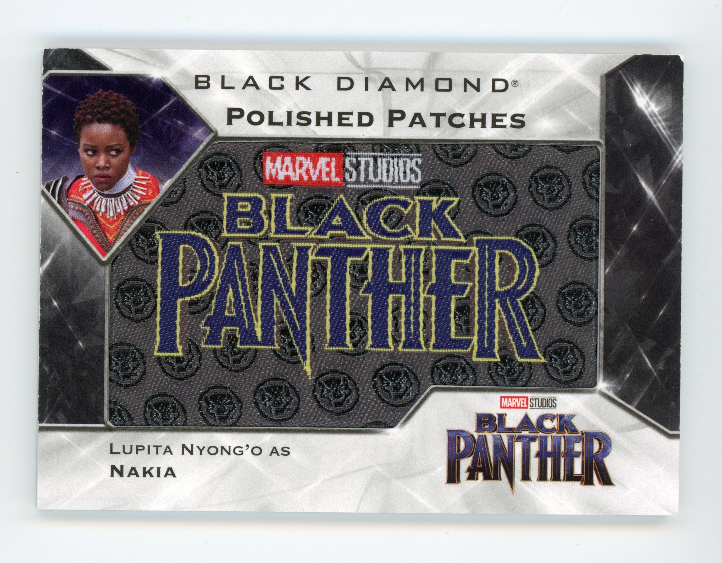 Lupita Nyong'o 2021 UD Black Diamond Polished Patches Black Panther Nakia /49 #PP-BP2   