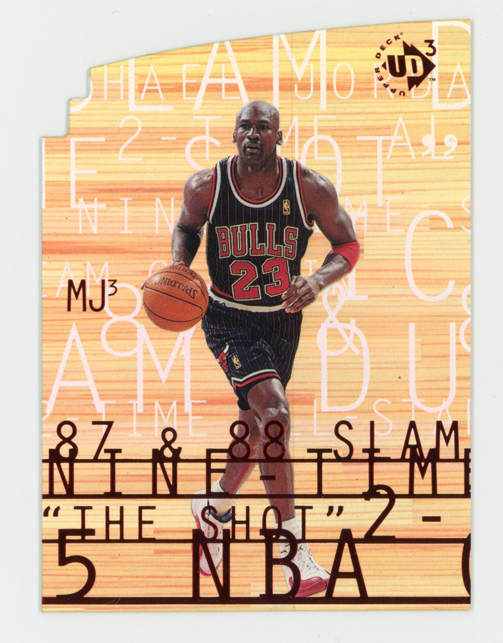 Michael Jordan 1997 UD3 Die Cut MJ3-1 Chicago Bulls   