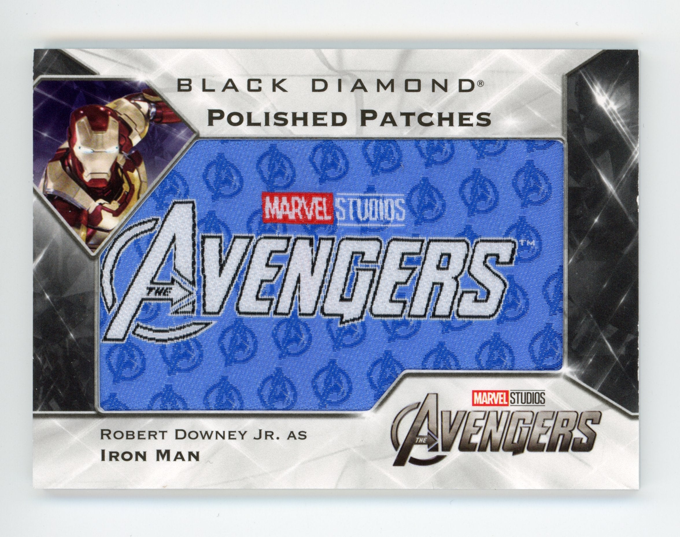 Robert Downey Jr 2021 UD Black Diamond Polished Patches Avengers Iron Man /49   