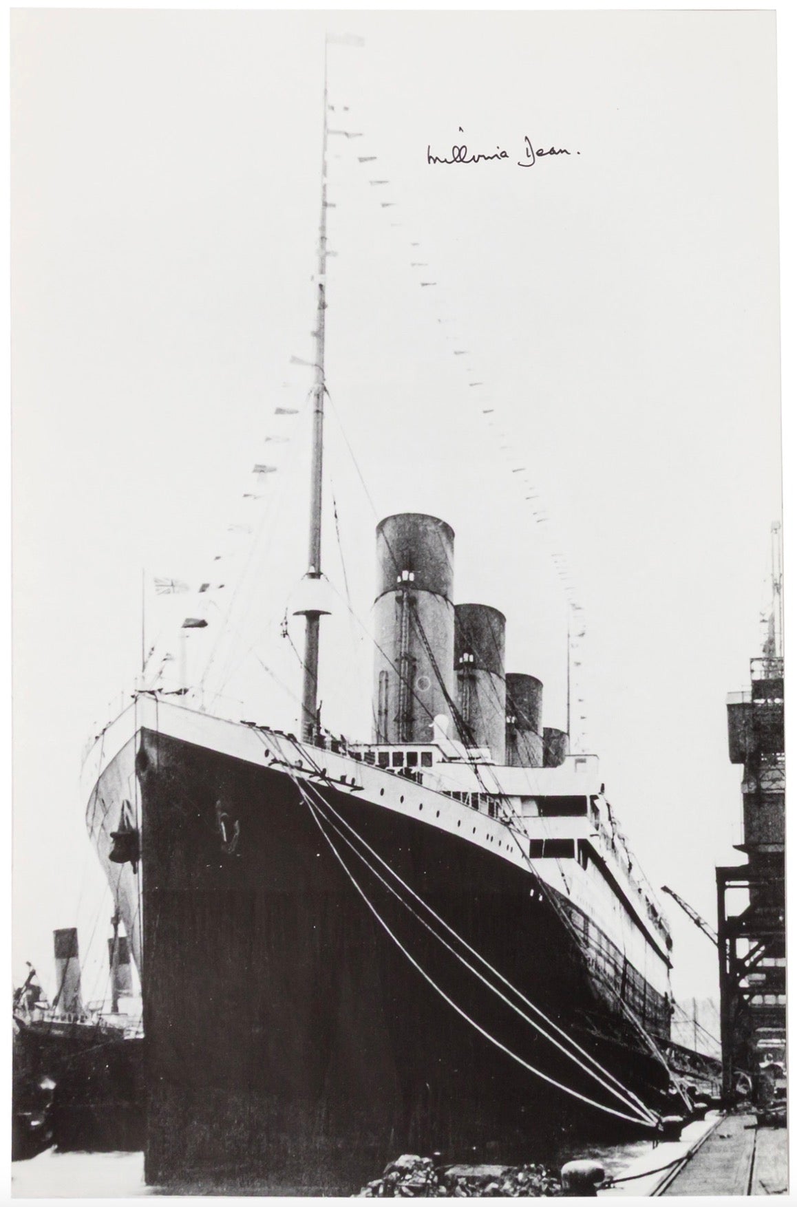 Millvina Dean Youngest Titanic Survivor Autographed Signed Photo AMCo COA