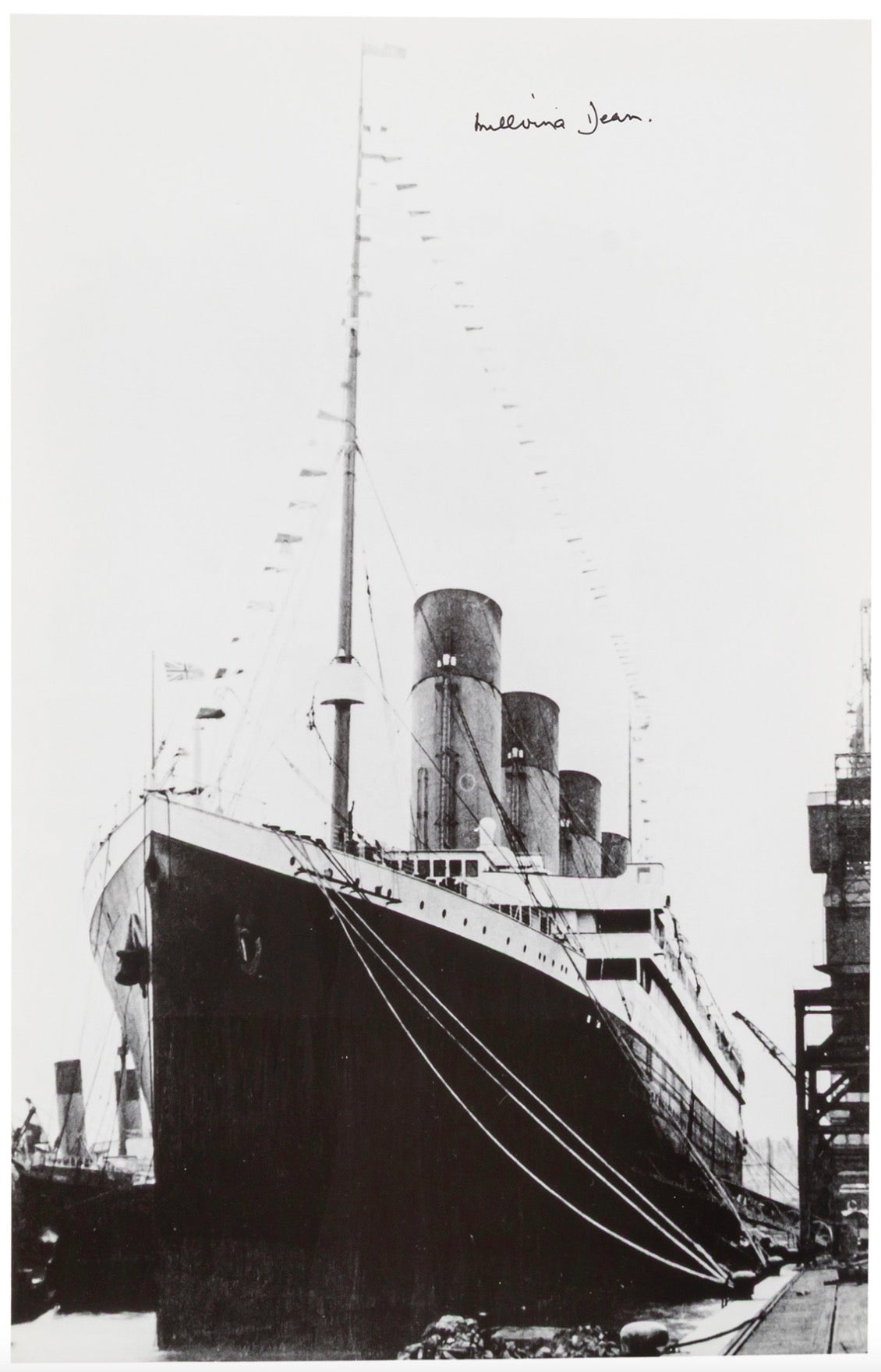 Millvina Dean Youngest Titanic Survivor Autographed Signed Photo AMCo COA