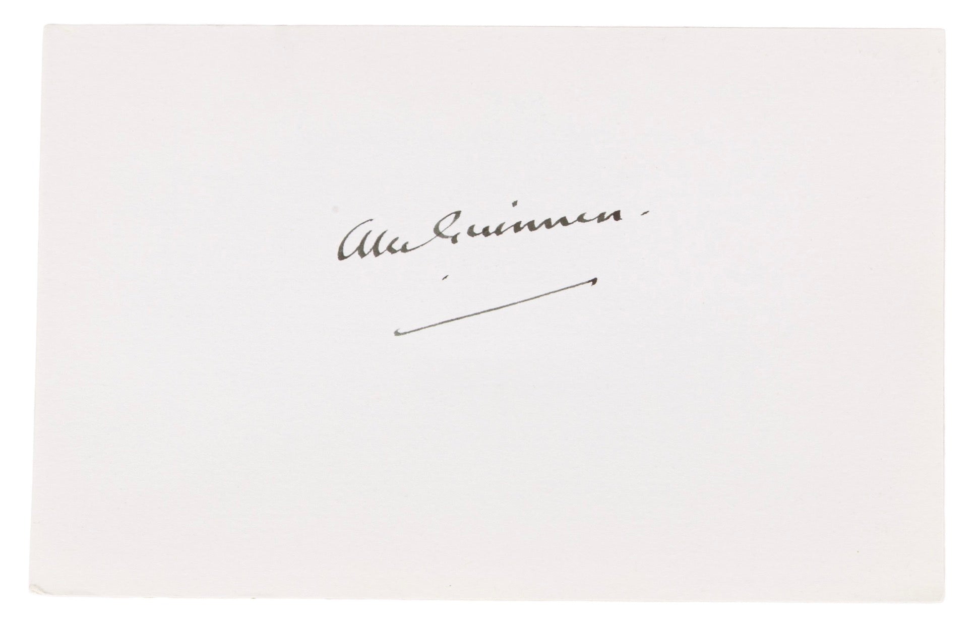 Alec Guinness Star Wars Obi-Wan Kenobi Autographed Signed Index Card AMCo COA