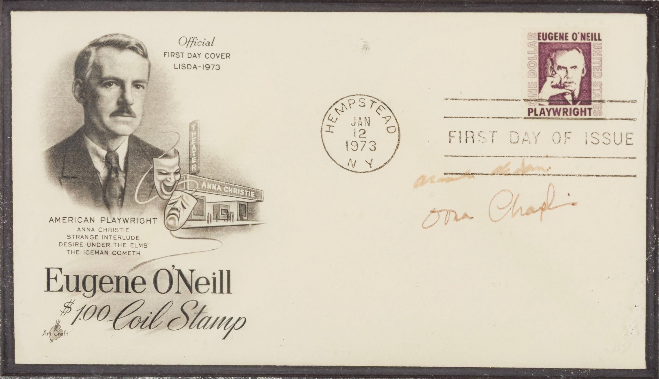 Charlie Chaplin The Great Dictator Autographed Signed FDC Envelope AMCo COA