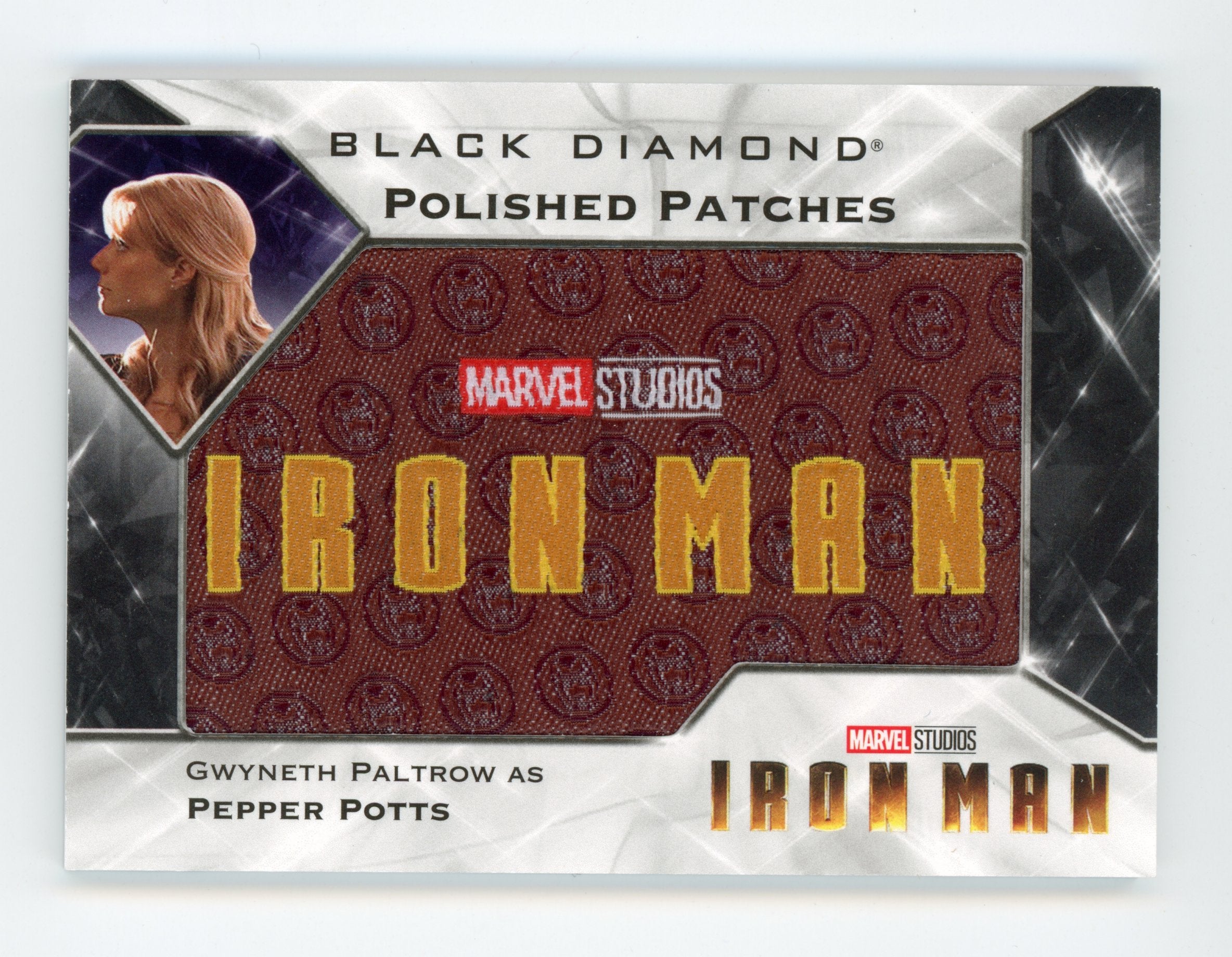 Gwyneth Paltrow 2021 UD Black Diamond Polished Patches Pepper Potts Iron Man /49   