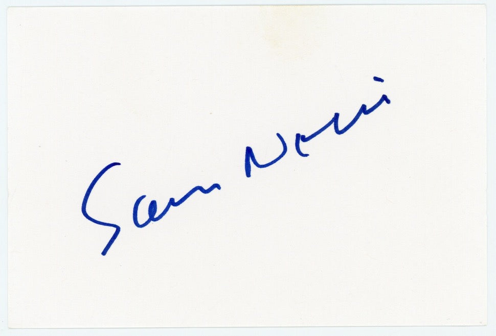 Sam Neill Jurassic Park Autographed Signed Index Card AMCo COA