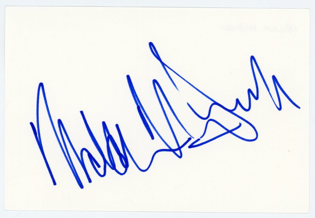 Malcolm McDowell Clockwork Orange Autographed Signed Index Card AMCo COA