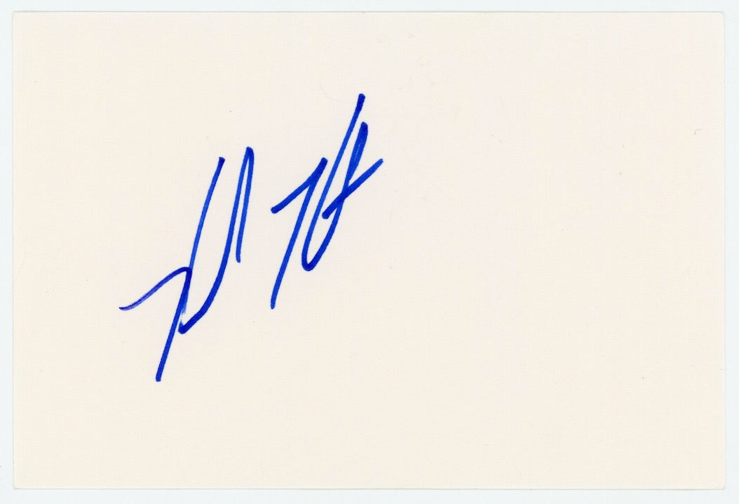 Helen Hunt Mad About You Autographed Signed Index Card AMCo COA