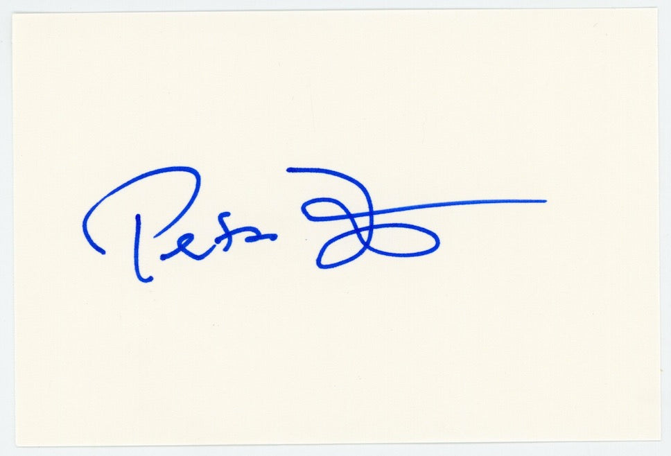 Peter Fonda Easy Rider Autographed Signed Index Card AMCo COA
