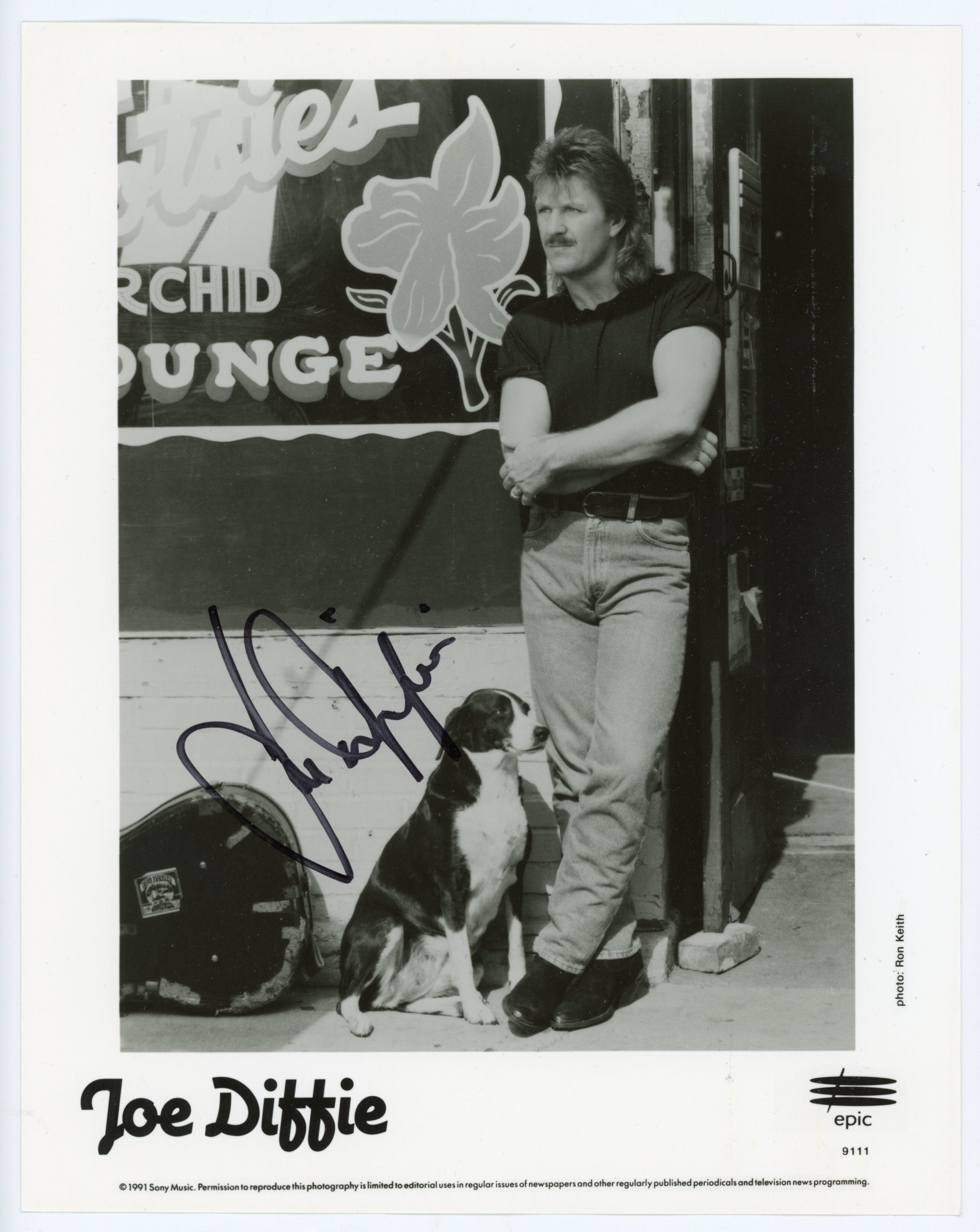 Joe Diffie Signed 8x10 Photo Pickup Man 8x10 Photo AMCo COA
