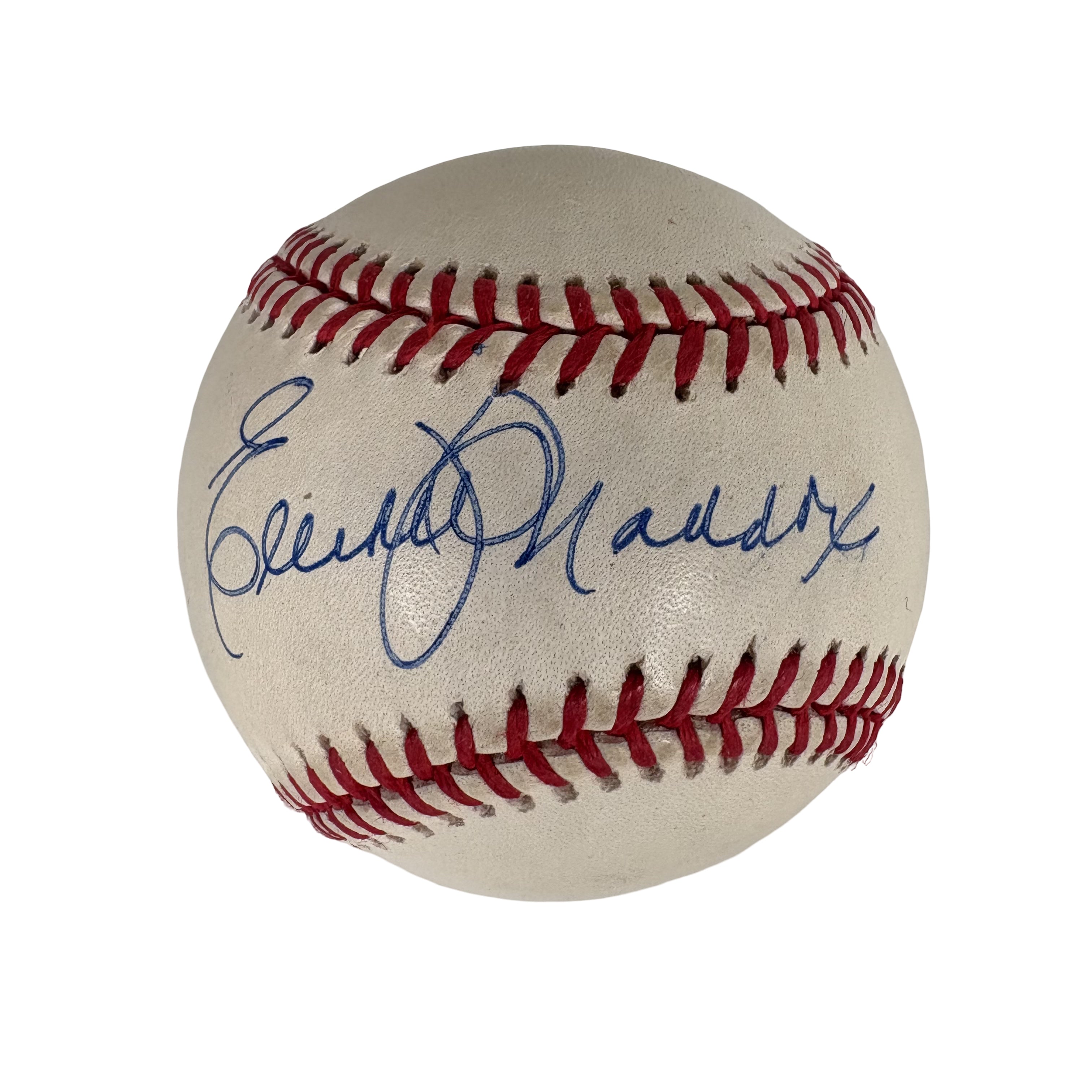 Elliott Maddox New York Yankees Mets Autographed Signed Baseball AMCo COA