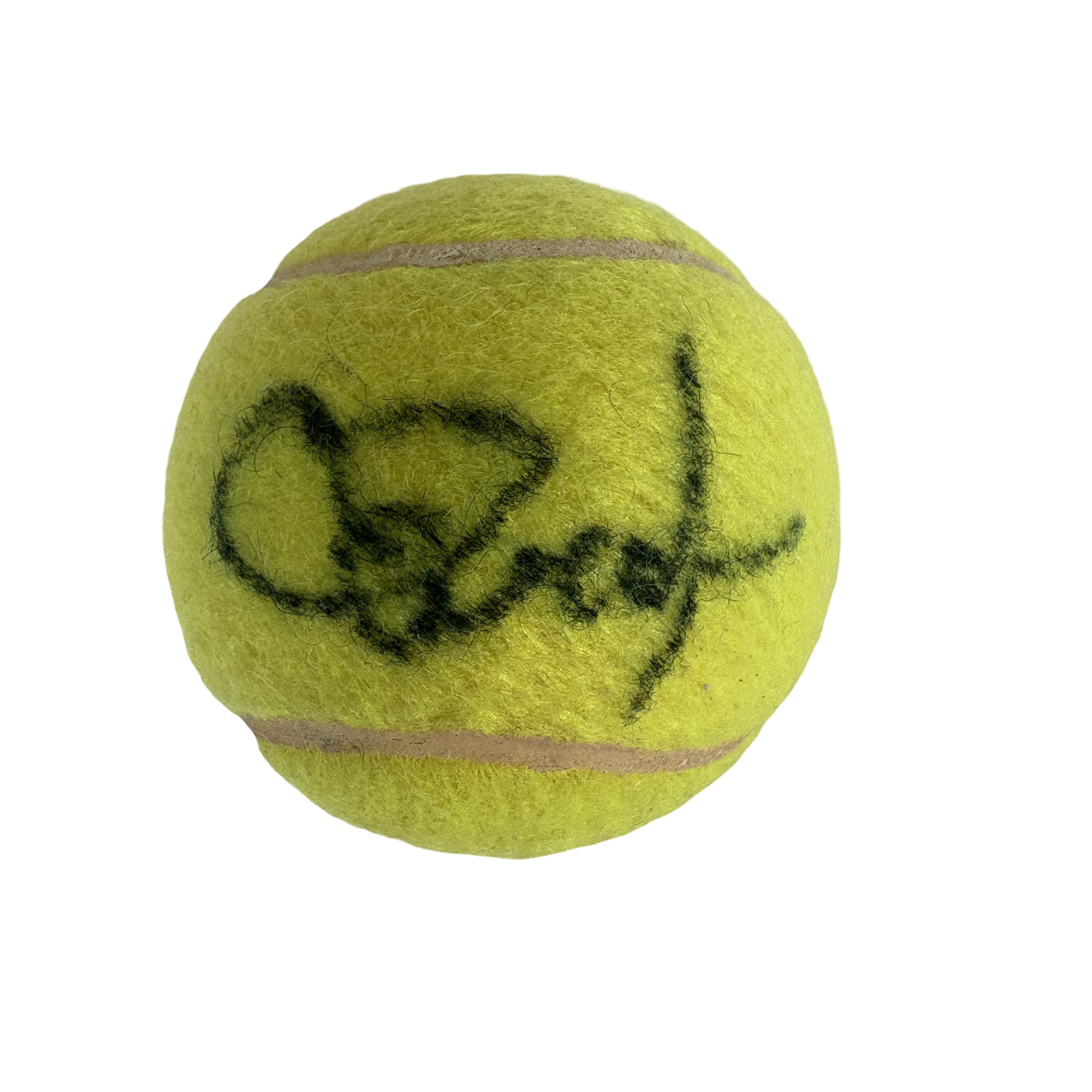 Chris Evert Tennis Star Autographed Signed Tennis Ball AMCo COA
