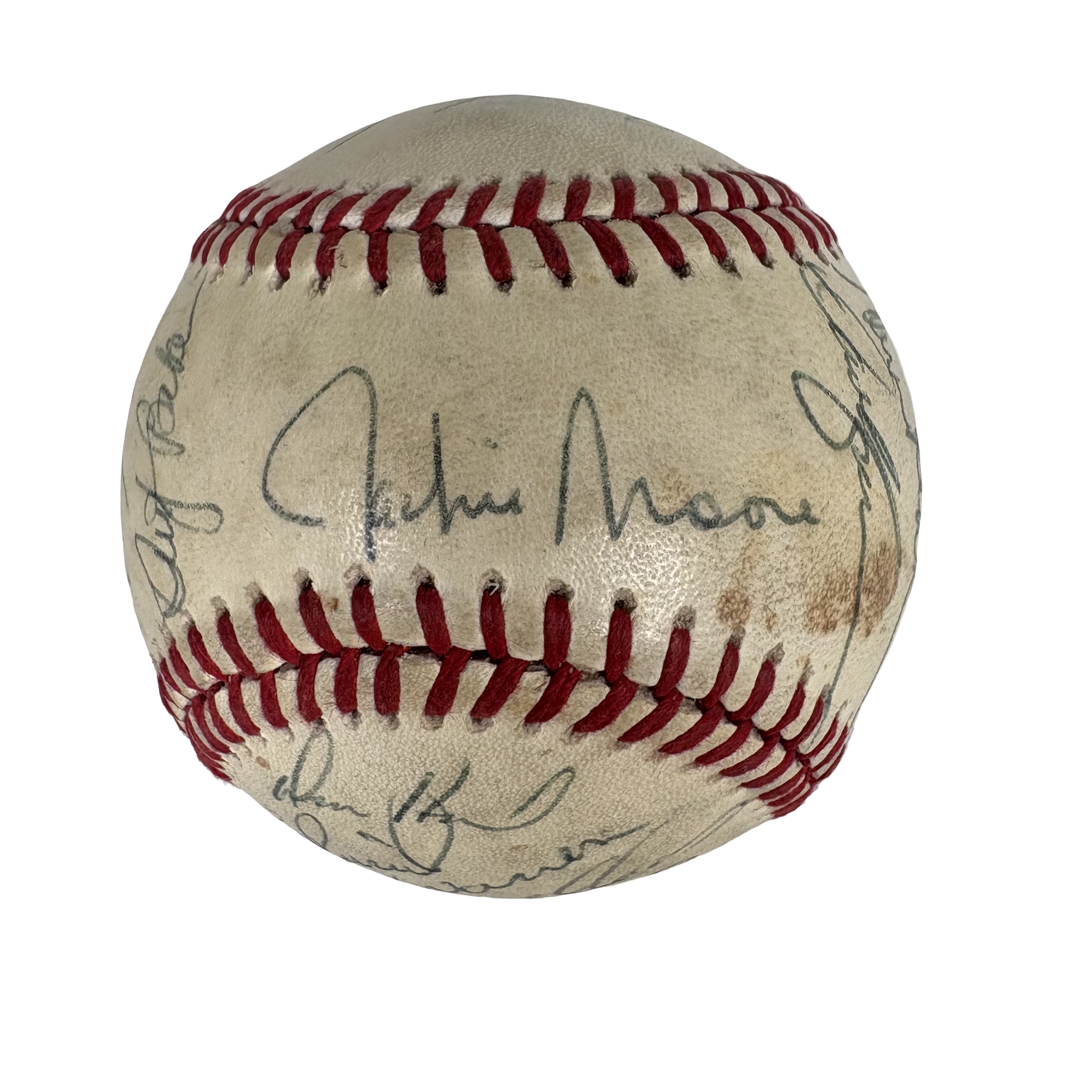 1985 Oakland Athletics Team Autographed Signed Baseball Baseball AMCo LOA