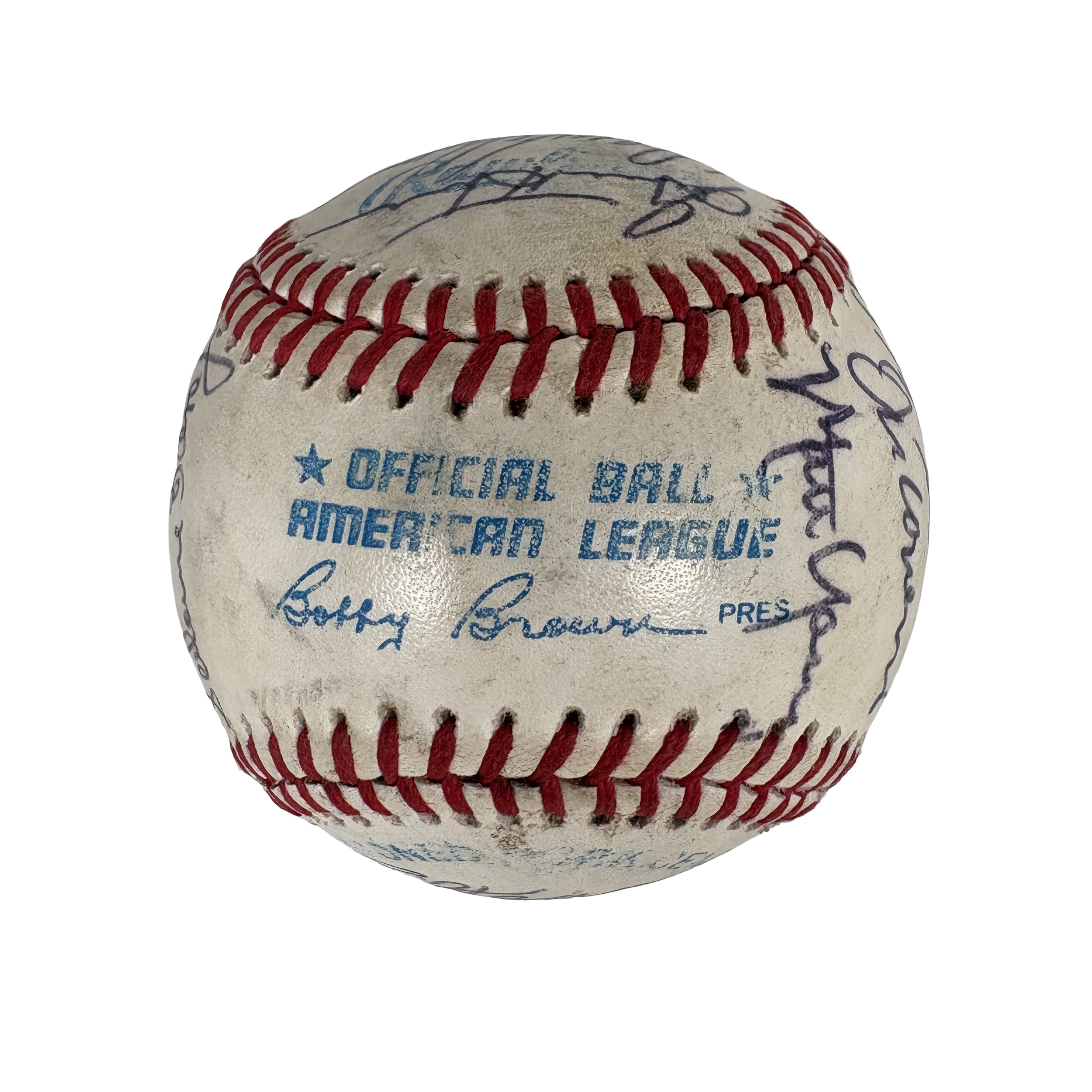 1985 Seattle Mariners Team Autographed Signed Baseball Baseball AMCo LOA