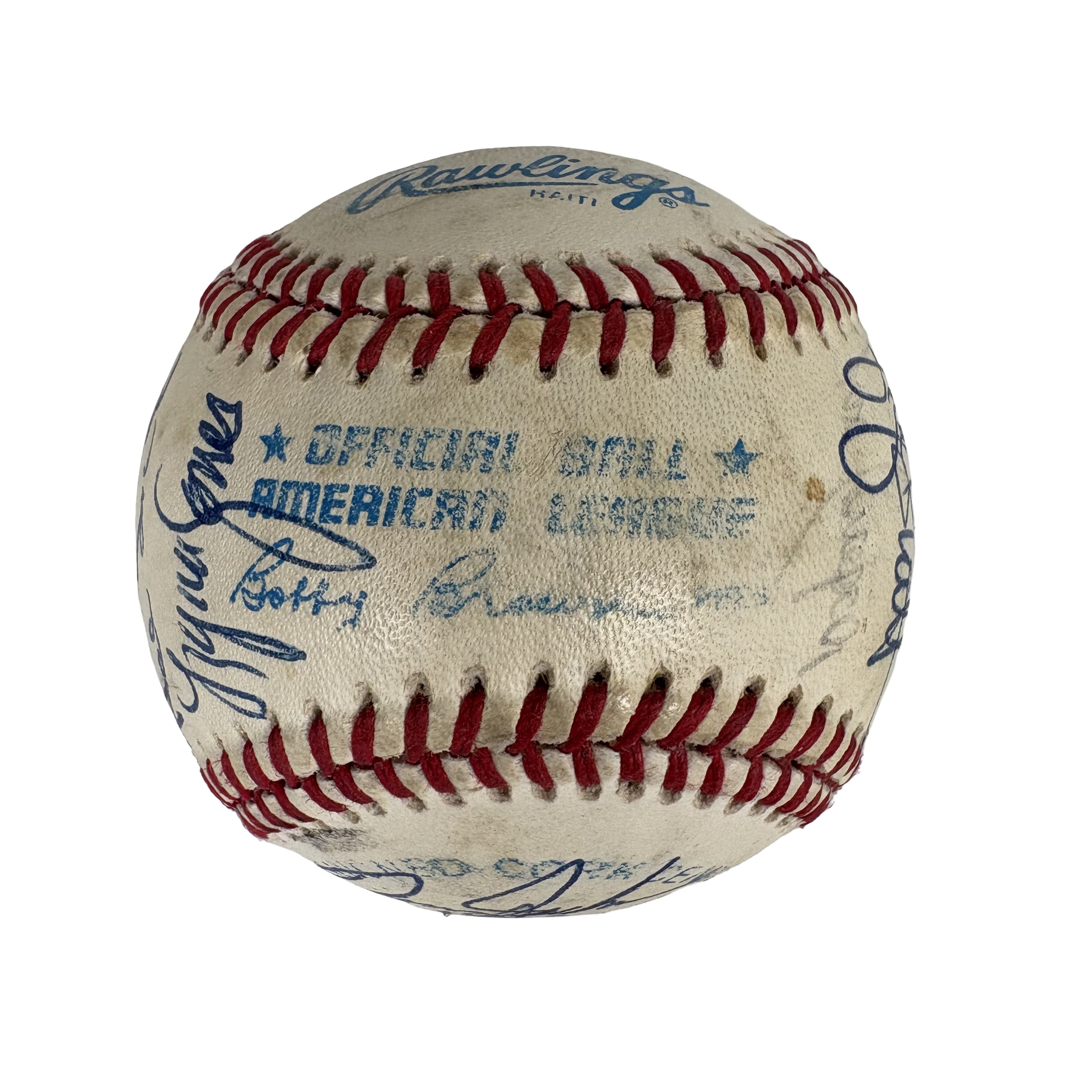1982 Kansas City Royals Team Autographed Signed Baseball Baseball AMCo LOA