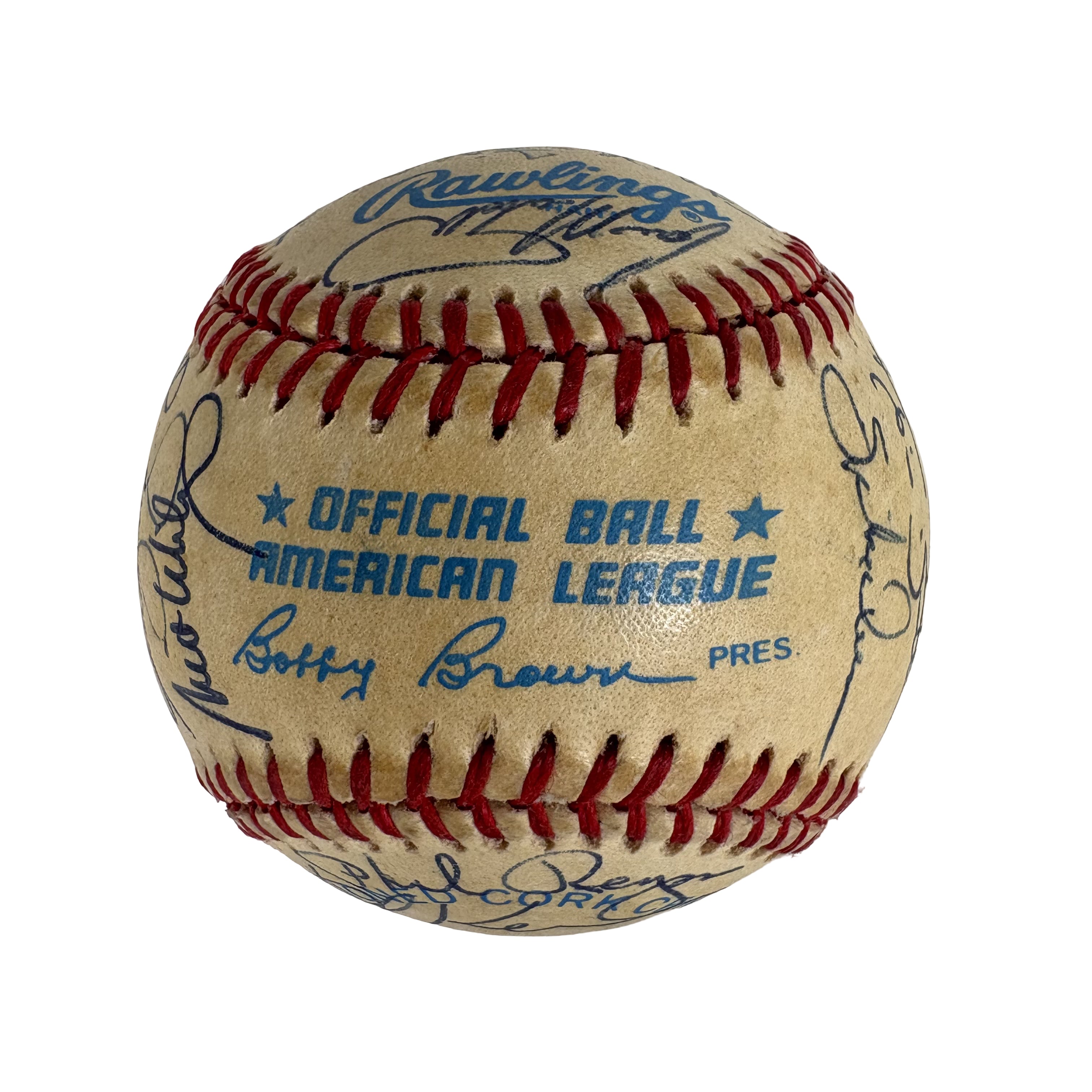 1986 Seattle Mariners Team Autographed Signed Baseball Baseball AMCo LOA