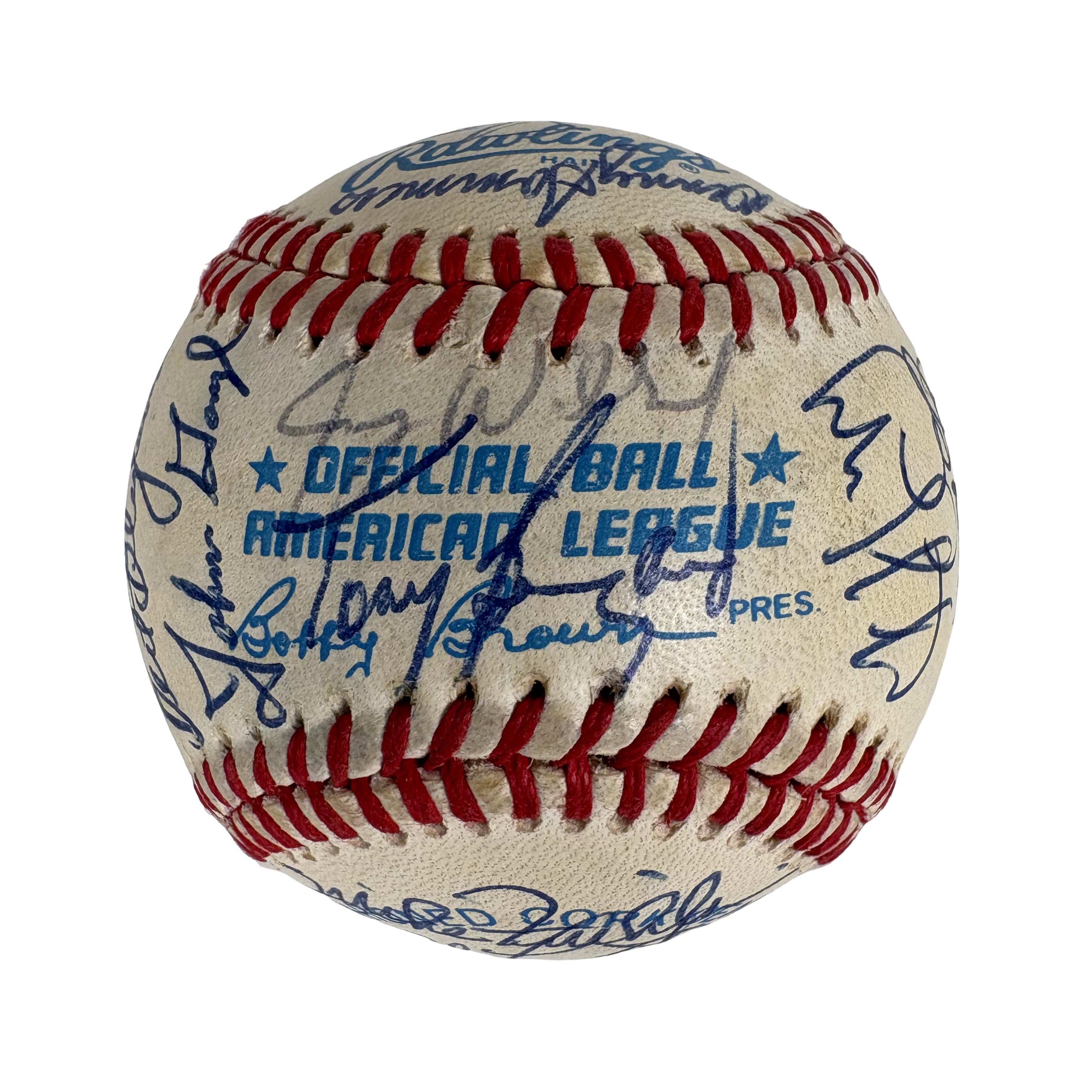 1985 Cleveland Indians Team Autographed Signed Baseball Baseball AMCo LOA
