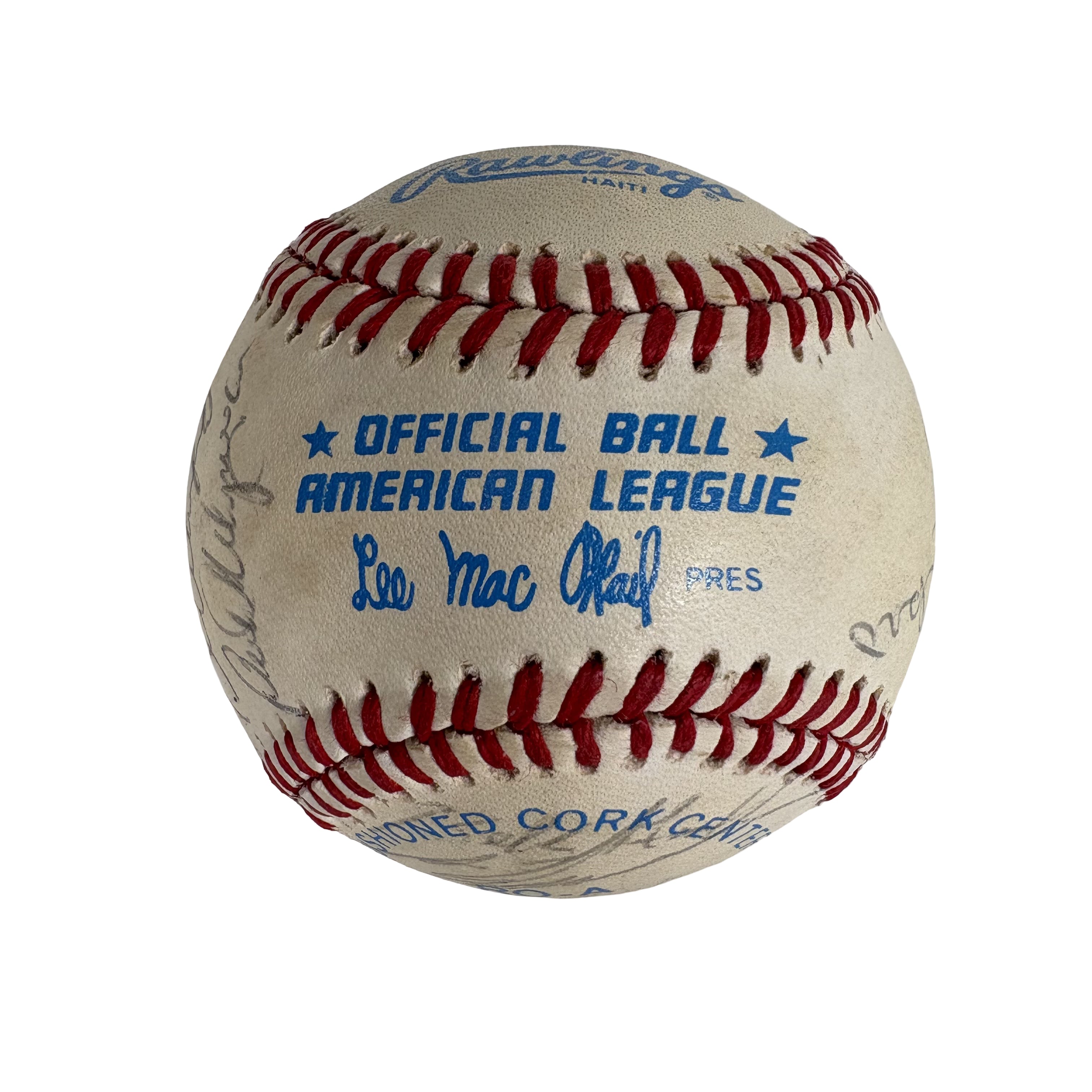 1985 New York Yankees Team Autographed Signed Baseball Baseball AMCo LOA