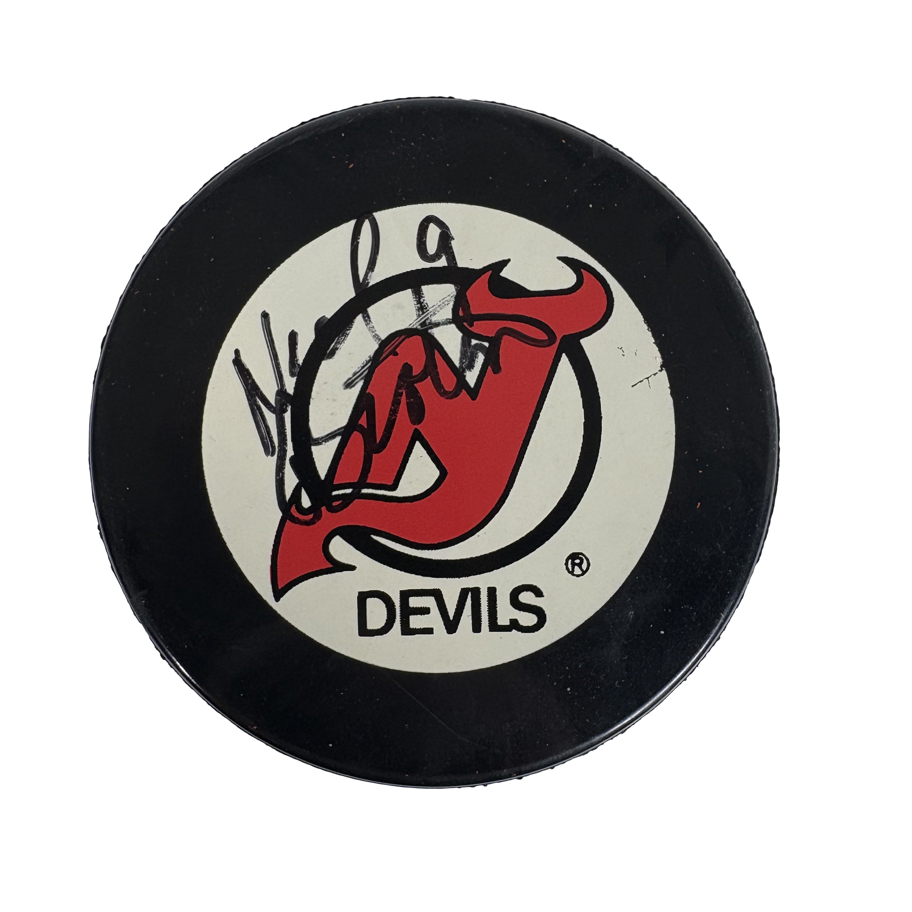 Neal Broten New Jersey Devils Autographed Signed Hockey Puck AMCo COA