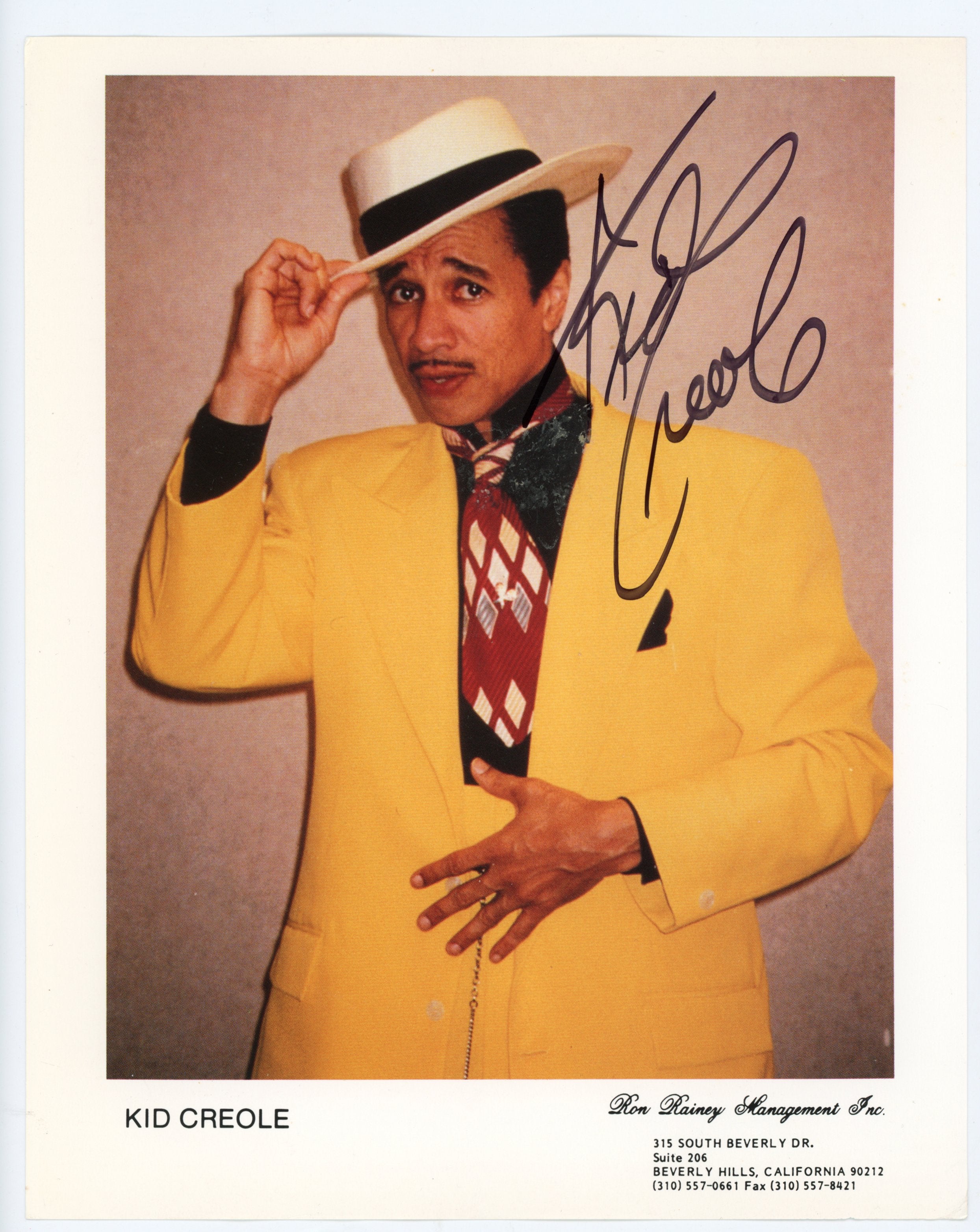 Kid Creole And The Coconuts Autographed Signed 8x10 Photo AMCo COA