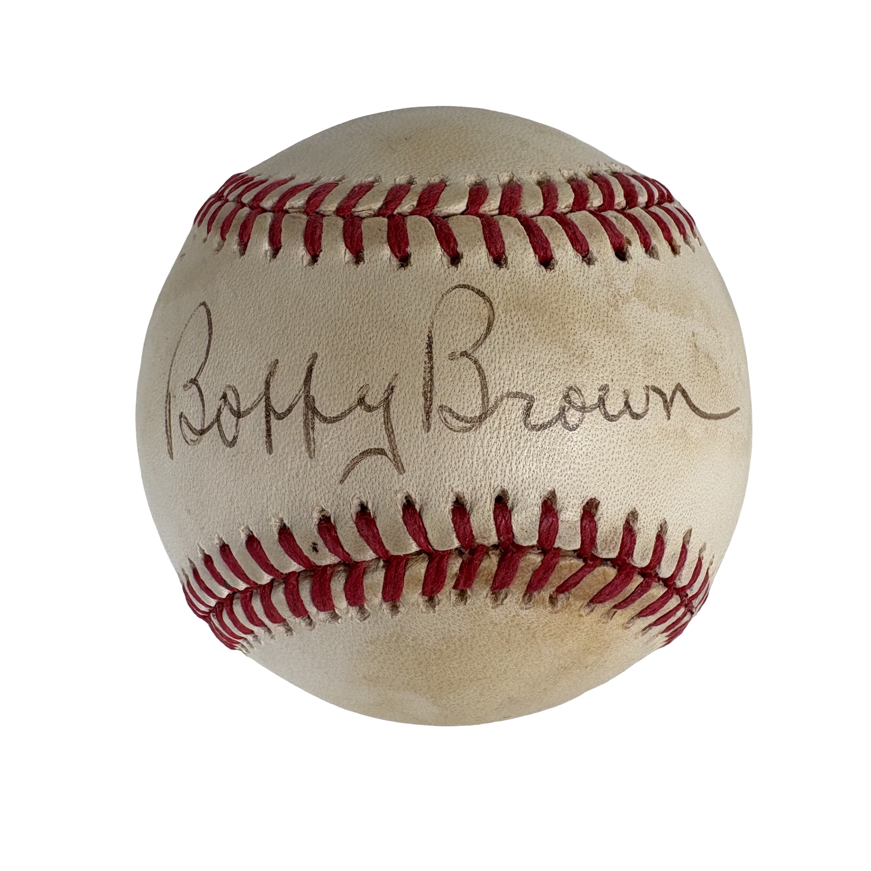 Bobby Brown New York Yankees Autographed Signed Baseball AMCo COA