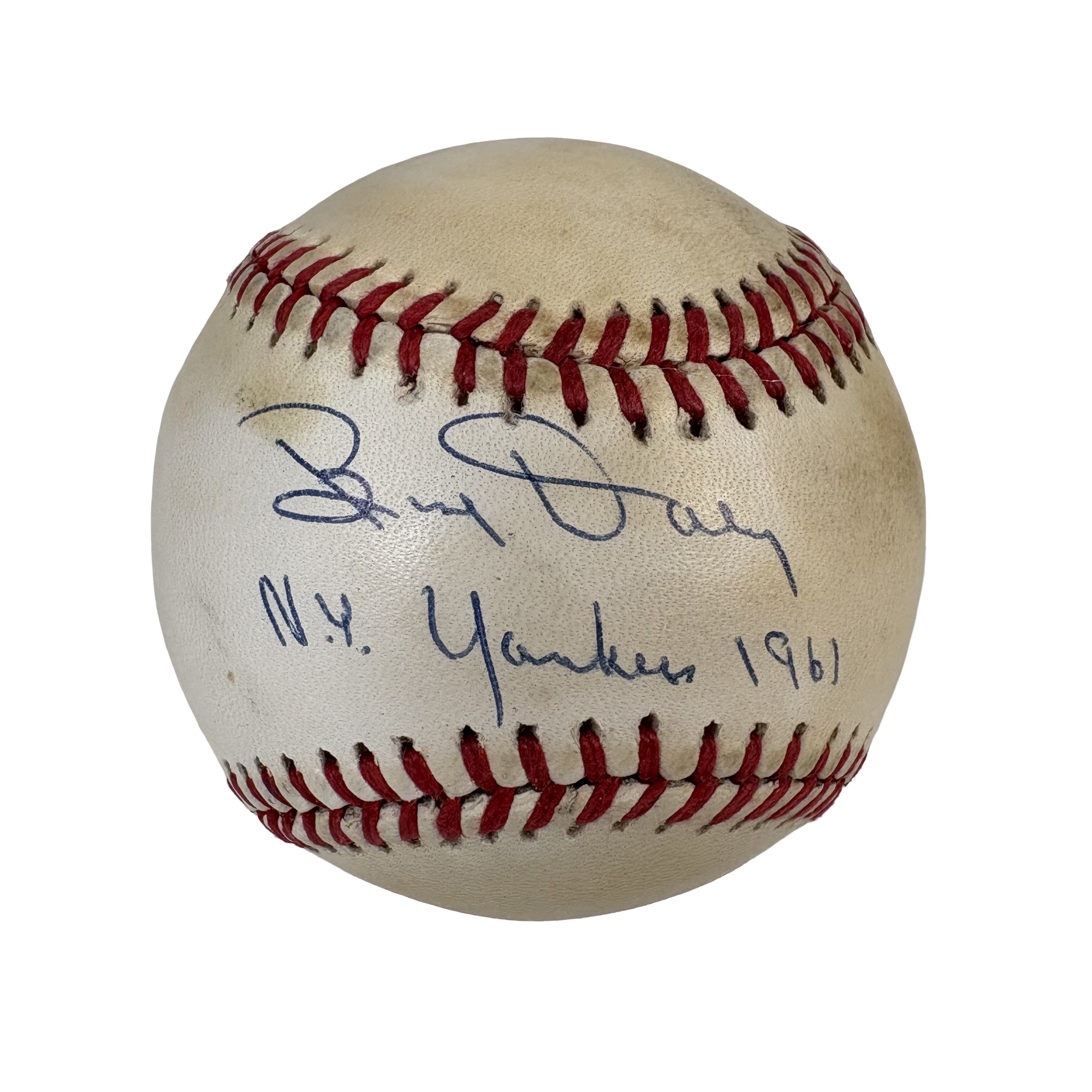 Bud Daley 1961 World Series Yankees Autographed Signed Baseball PSA COA