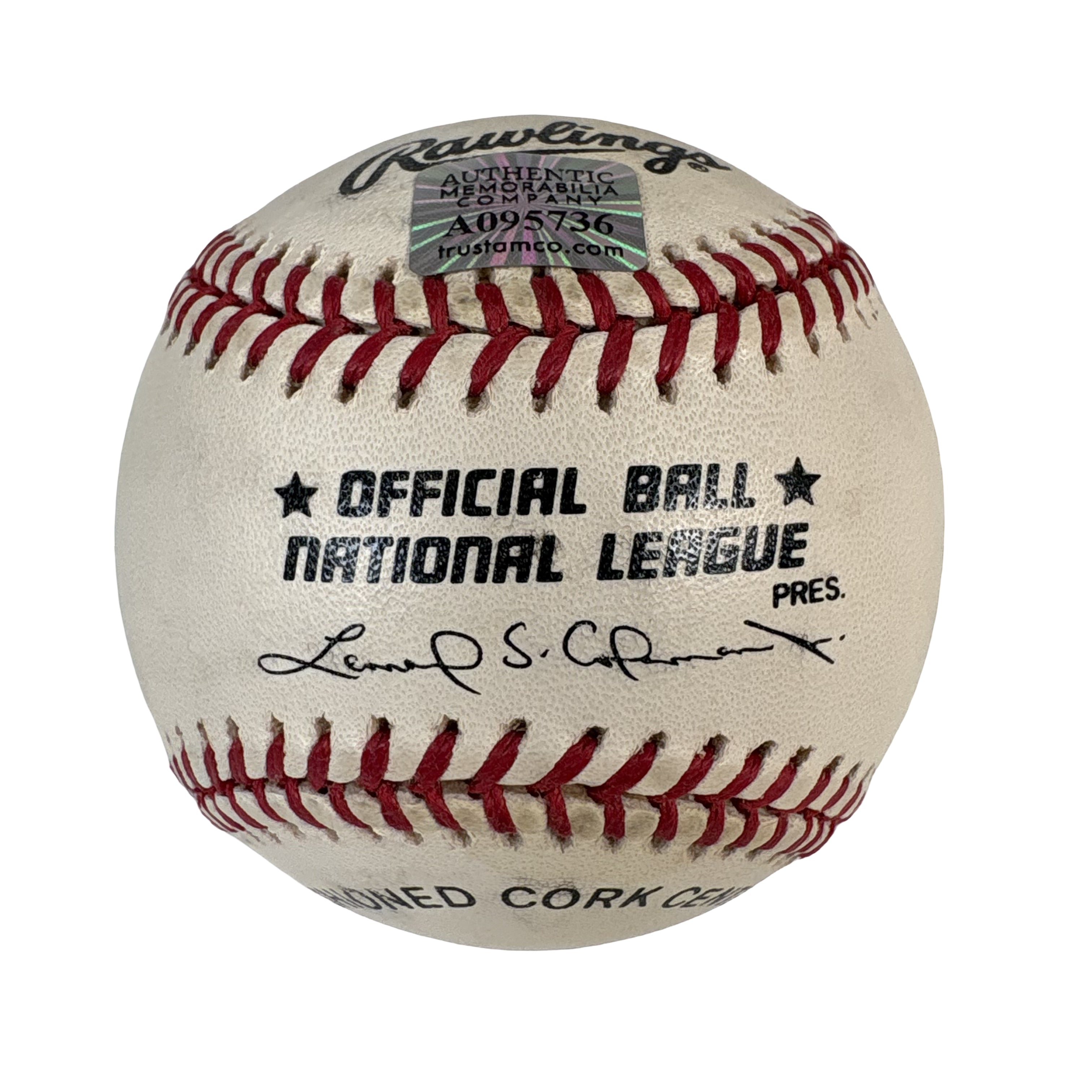 Rick Monday American Flag Cubs Dodgers Baseball AMCo COA