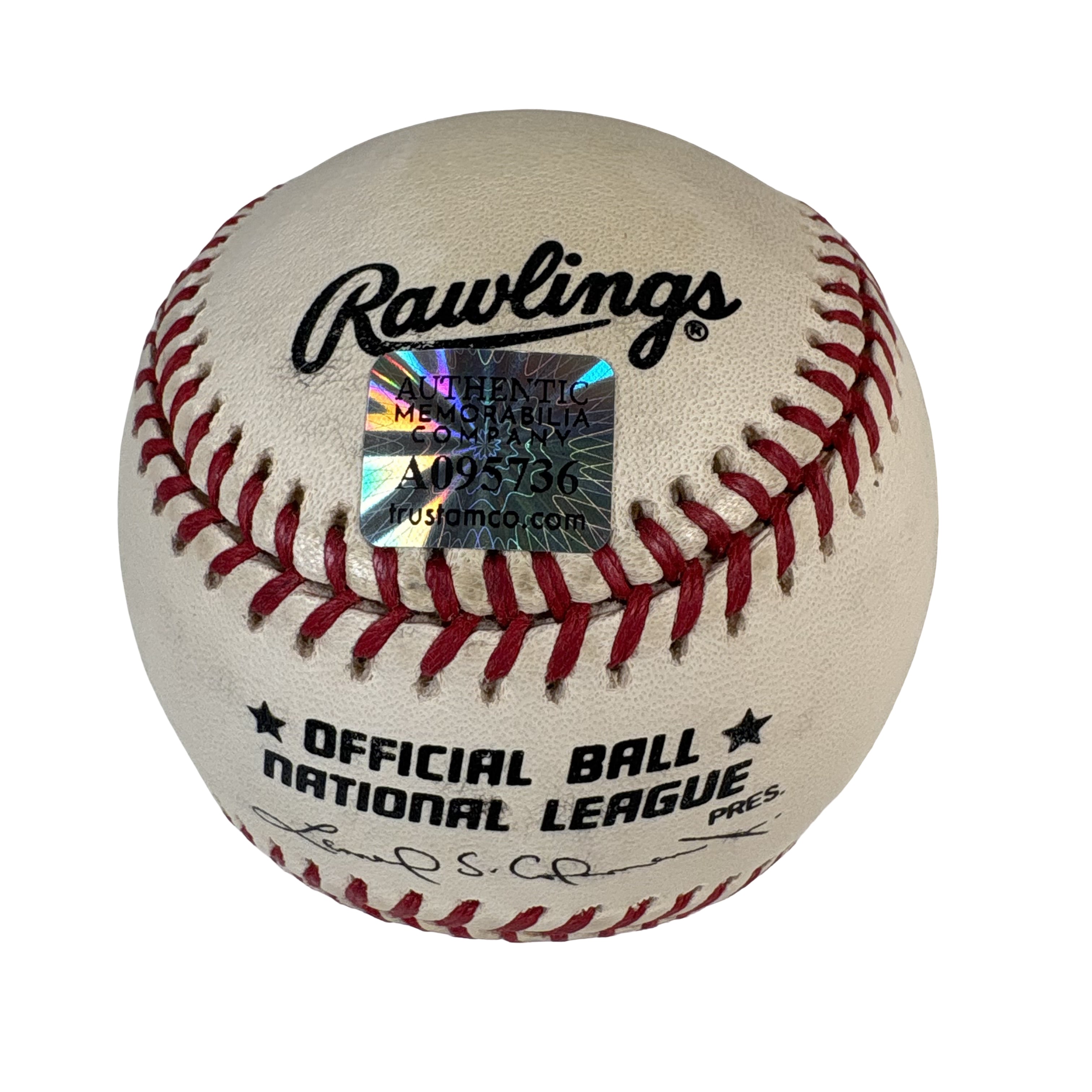 Rick Monday American Flag Cubs Dodgers Baseball AMCo COA