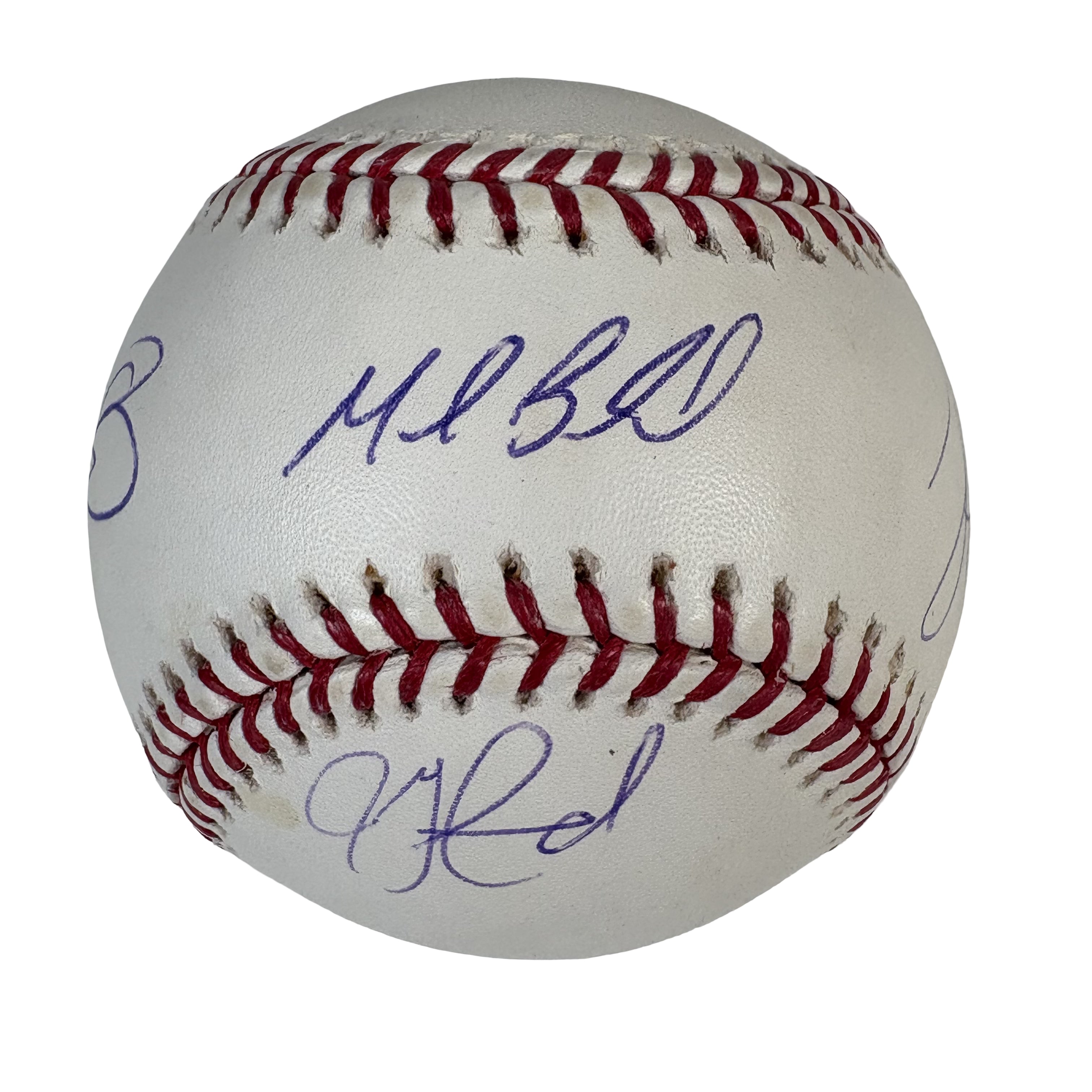 Mark Buehrle Contreras Garland Garcia World Series Autographed Signed Baseball Schwartz 