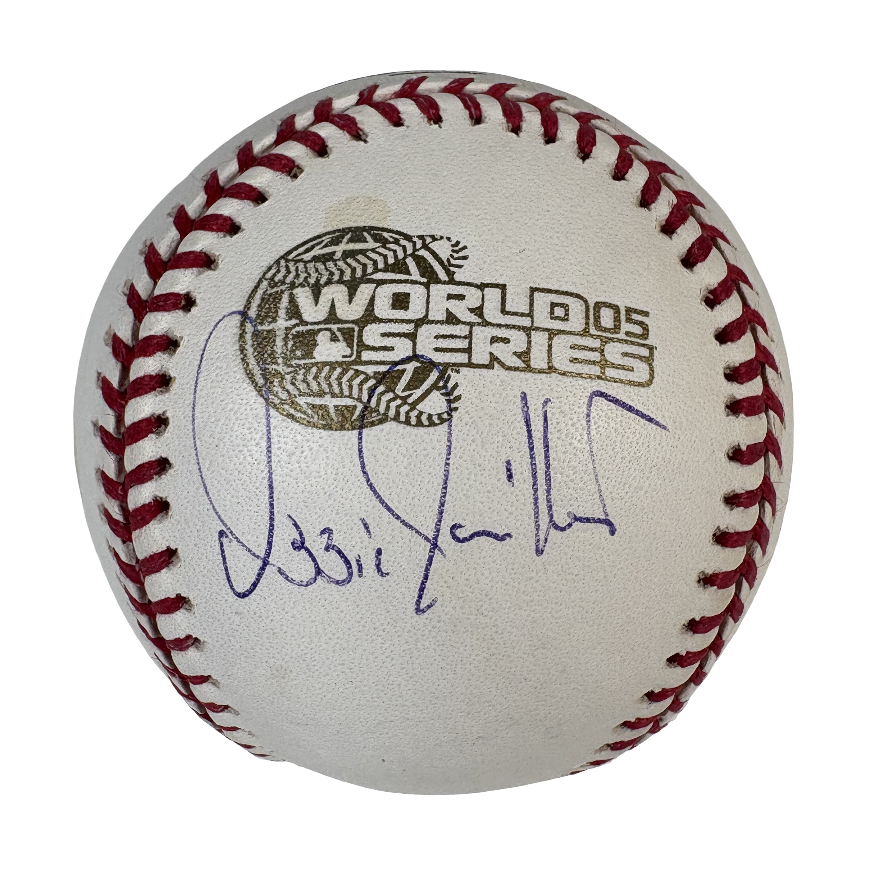 Ozzie Guillen 2005 World Series Autographed Signed Baseball MLB Holo