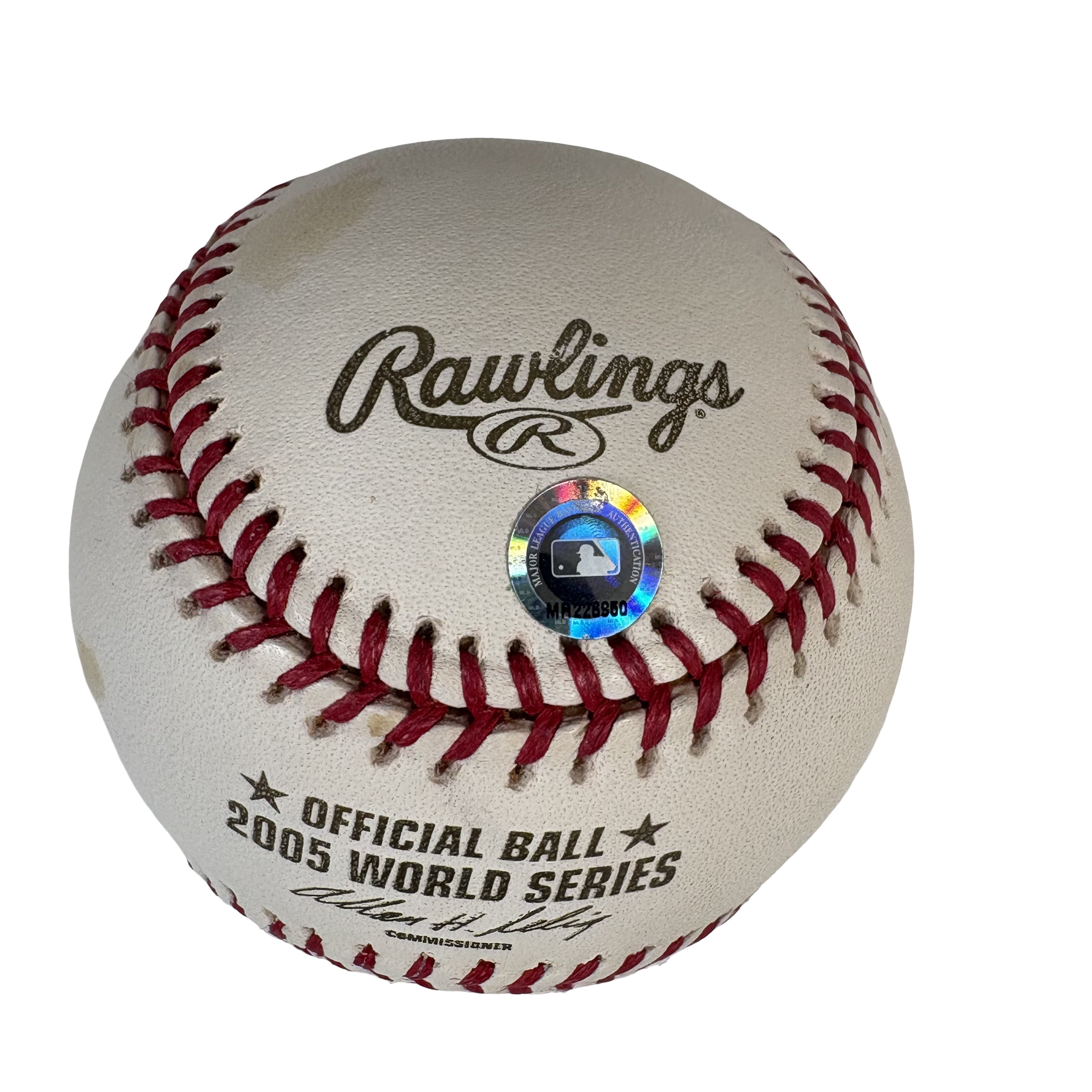 Ozzie Guillen 2005 World Series Autographed Signed Baseball MLB Holo