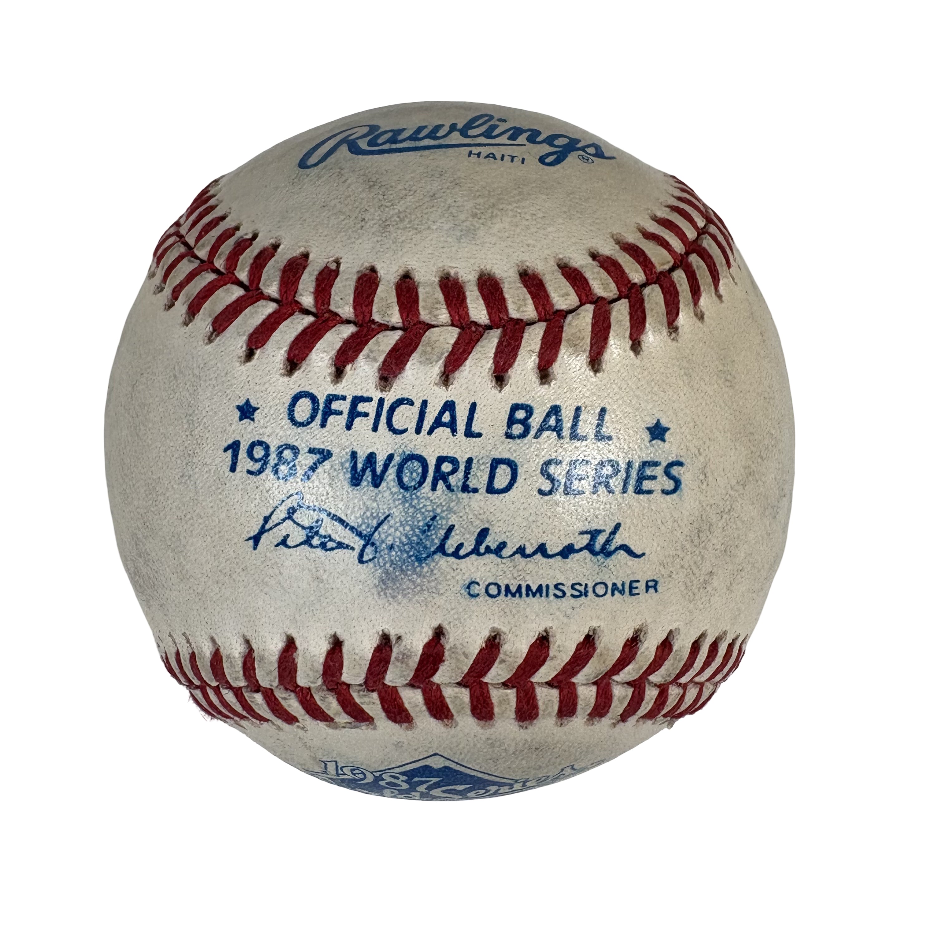 Rollie Fingers 1987 World Series Autographed Signed Baseball AMCo LOA