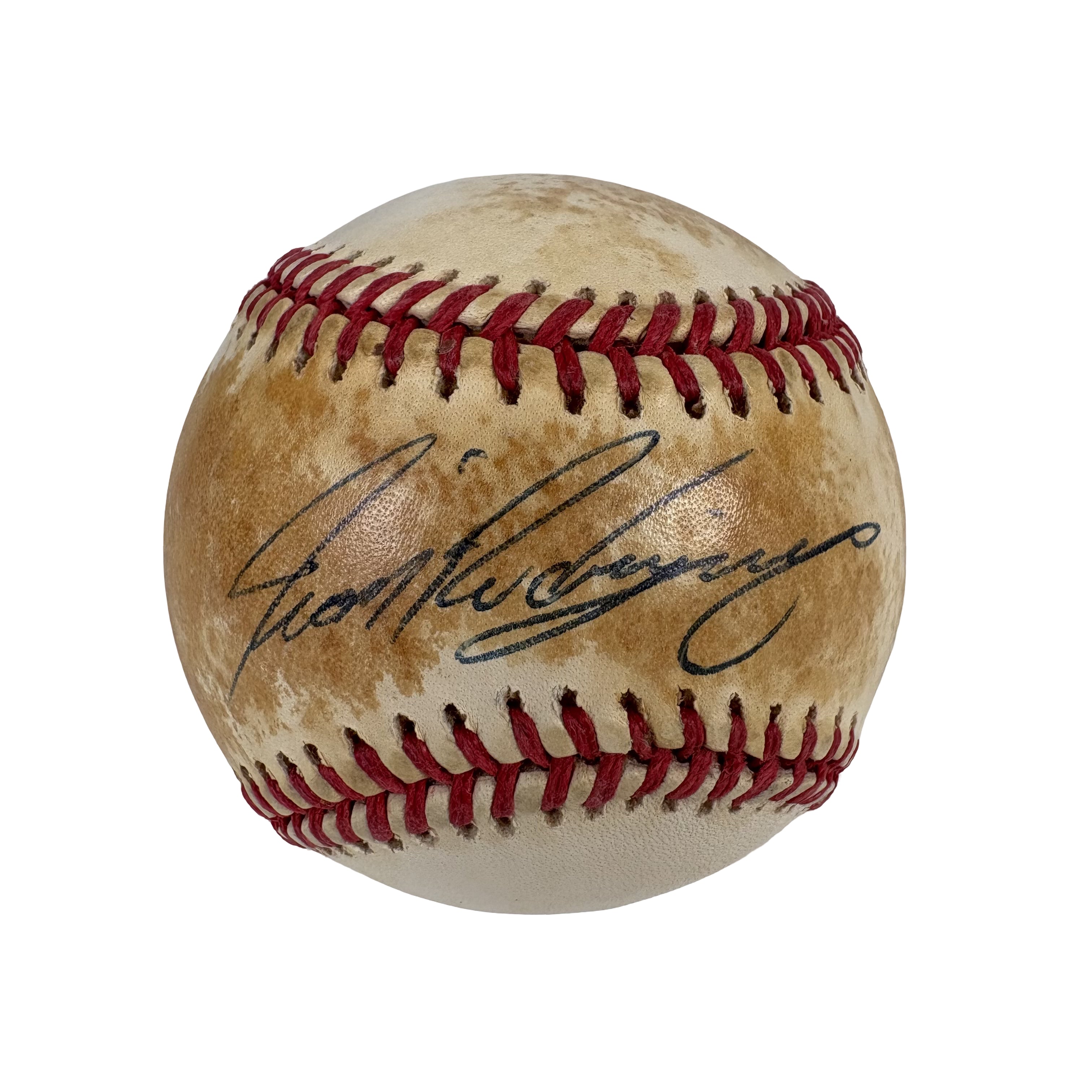 Ivan Rodriguez Texas Rangers Autographed Signed Baseball AMCo COA