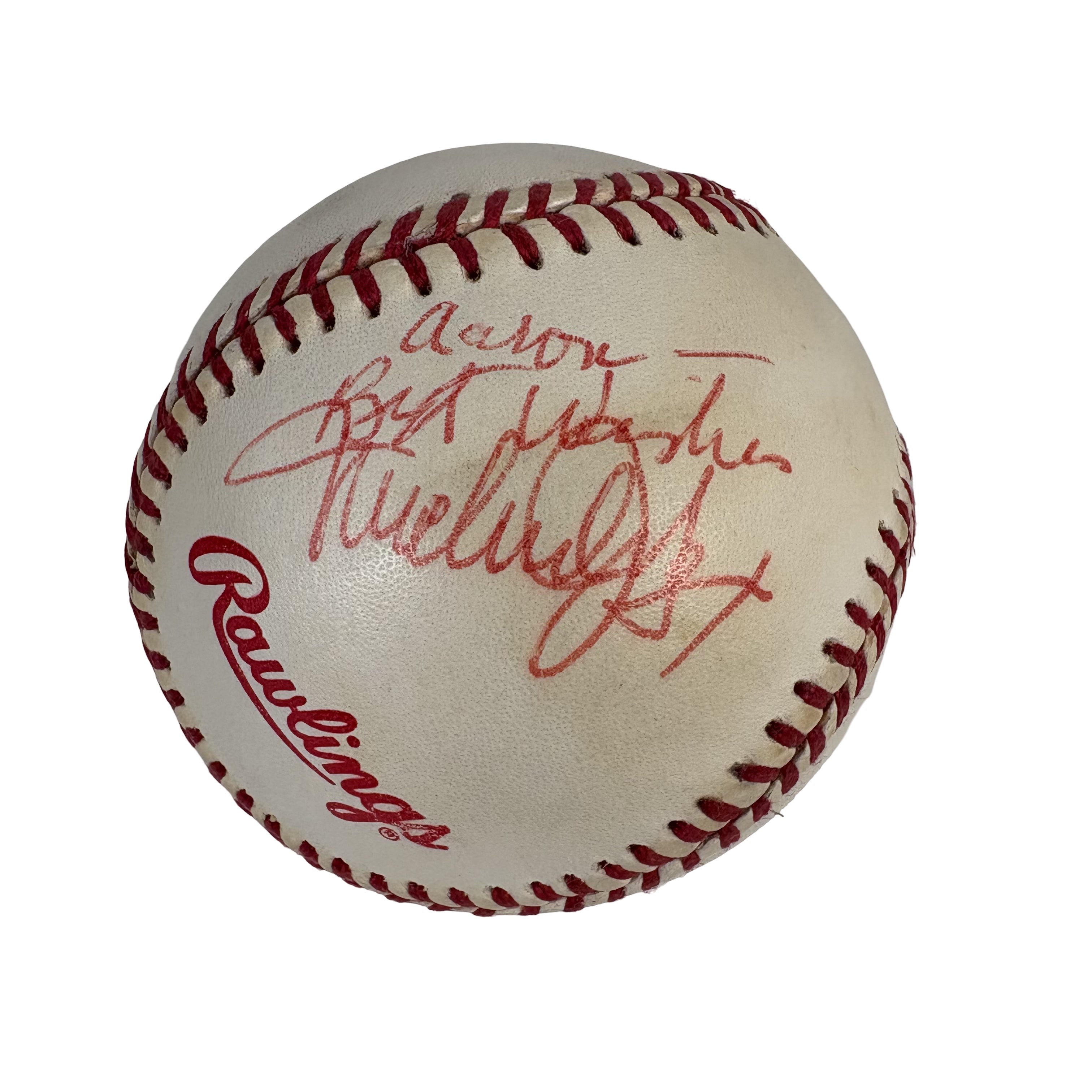 Michael J Fox Back To The Future Autographed Signed Baseball AMCo COA