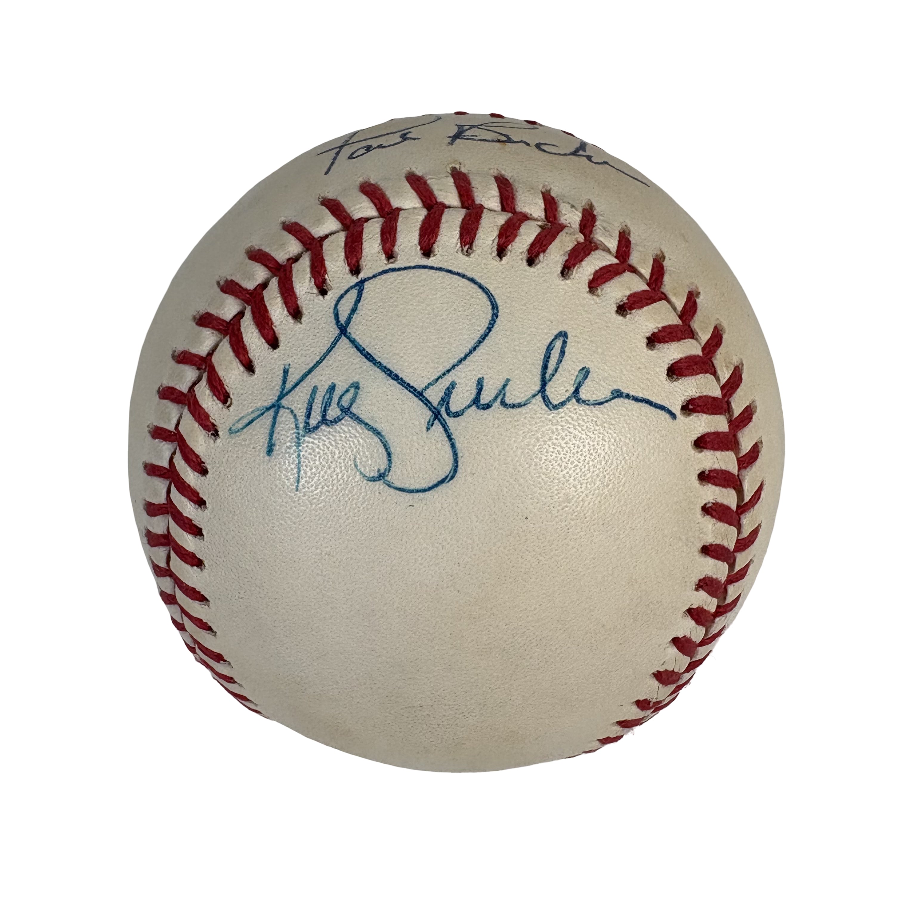 Pat Borders & Kelly Gruber Blue Jays Autographed Signed Baseball AMCo COA