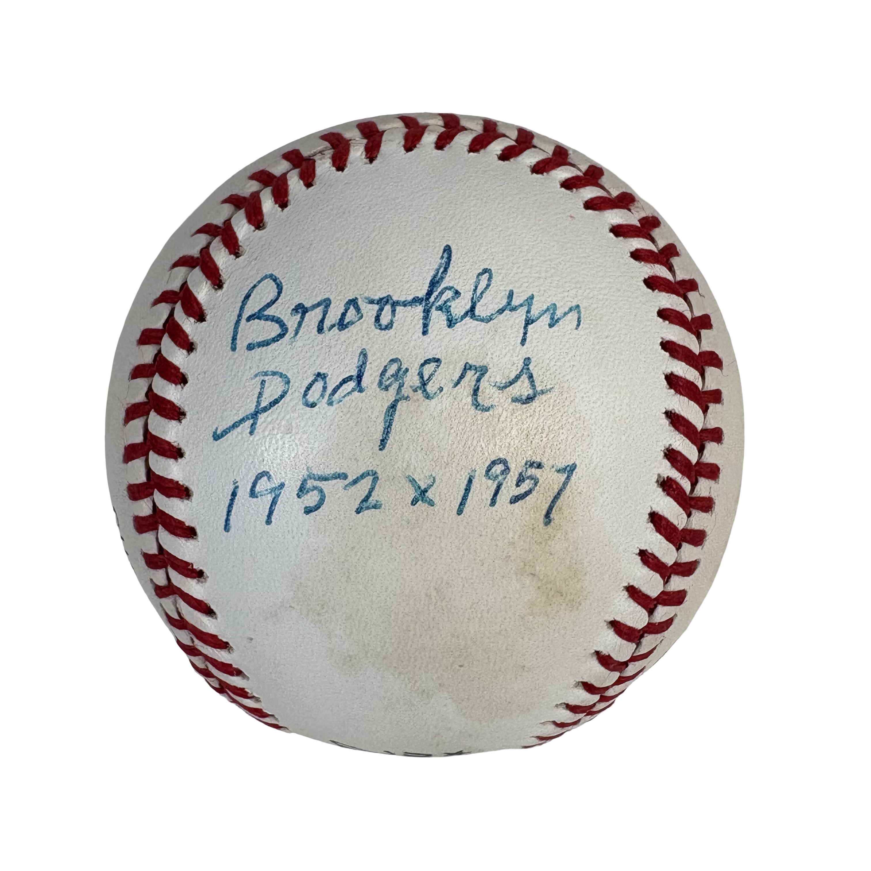 Sandy Amoros Brooklyn Dodgers Autographed Signed Baseball JSA LOA