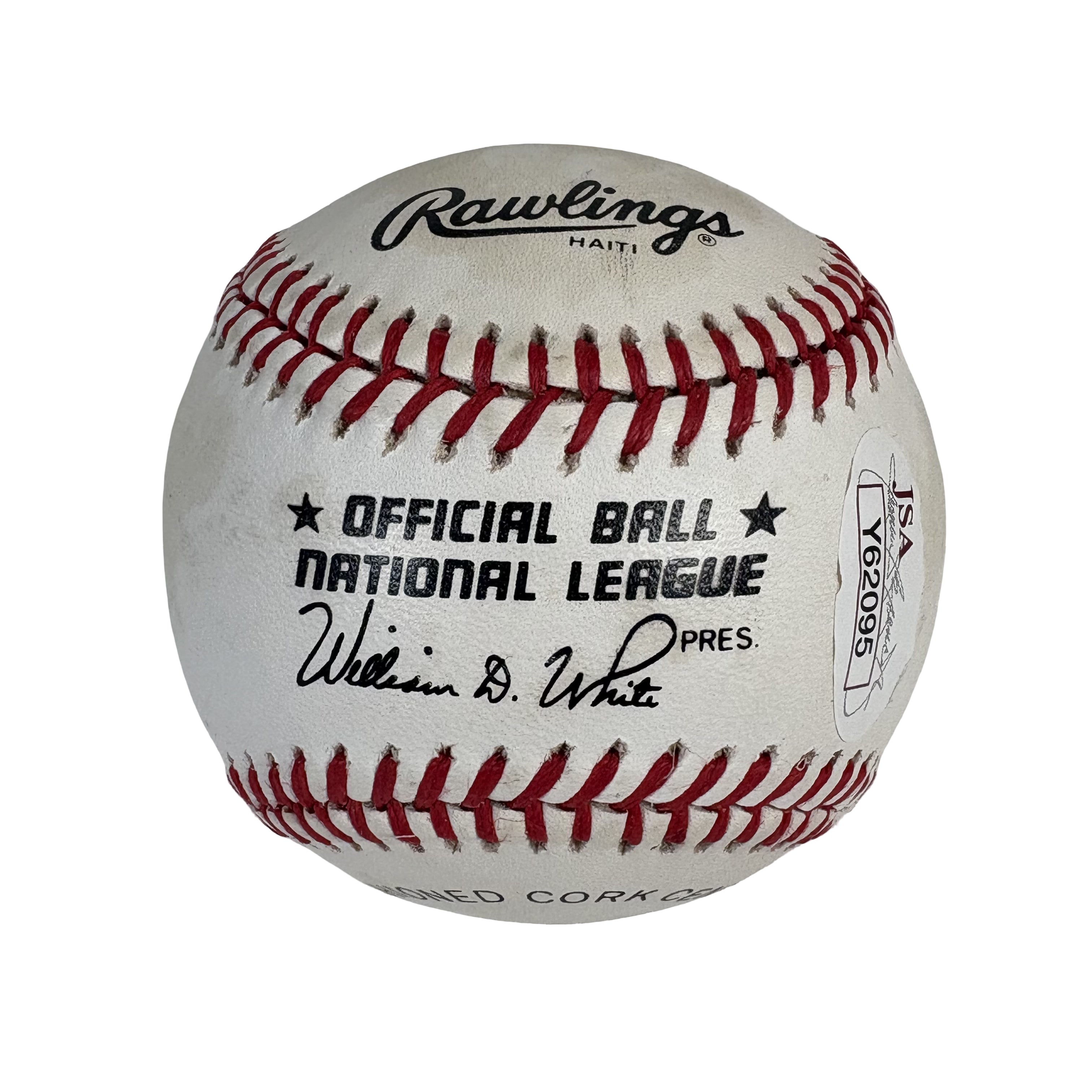 Sandy Amoros Brooklyn Dodgers Autographed Signed Baseball JSA LOA