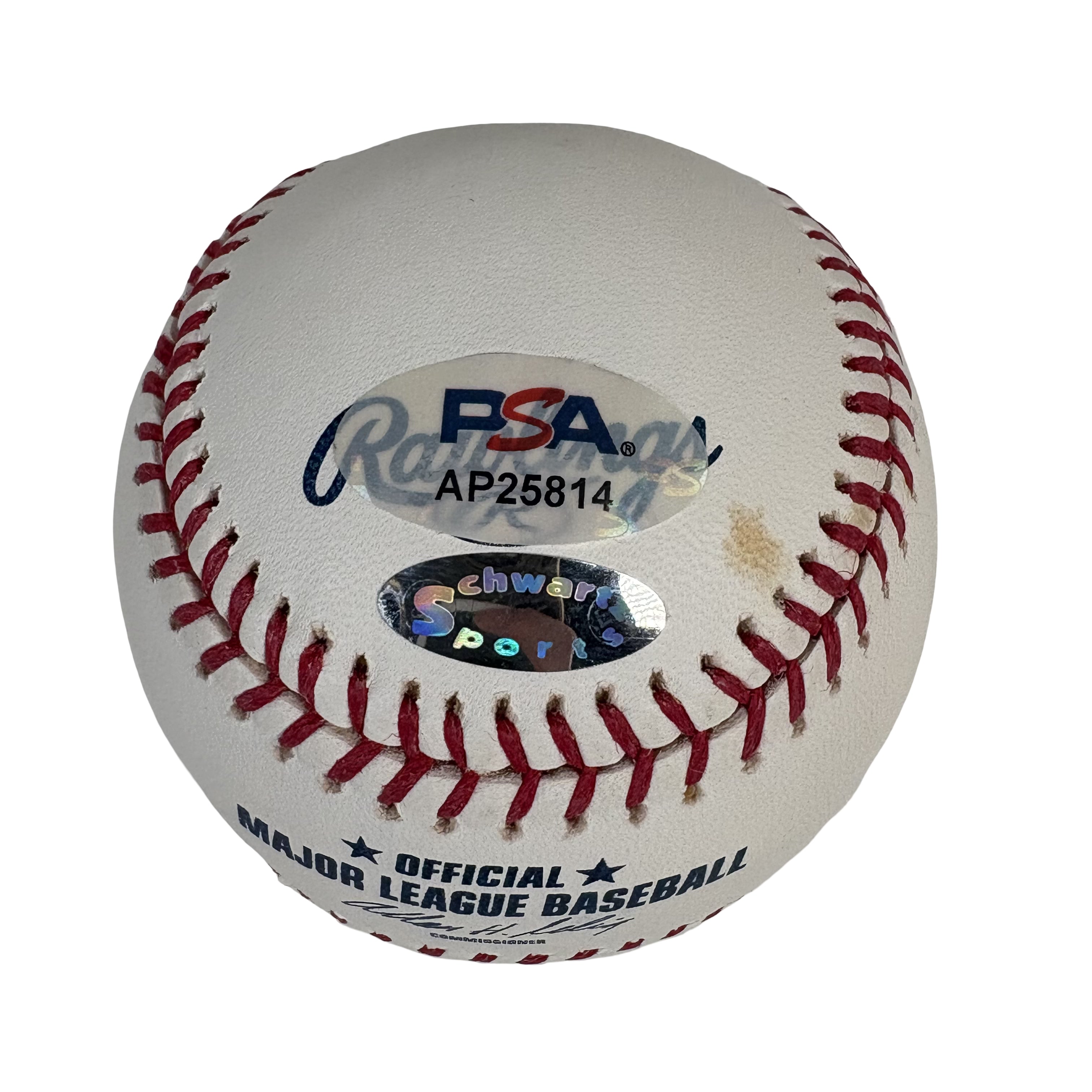Billy Williams Chicago Cubs Autographed Signed Baseball PSA Holo