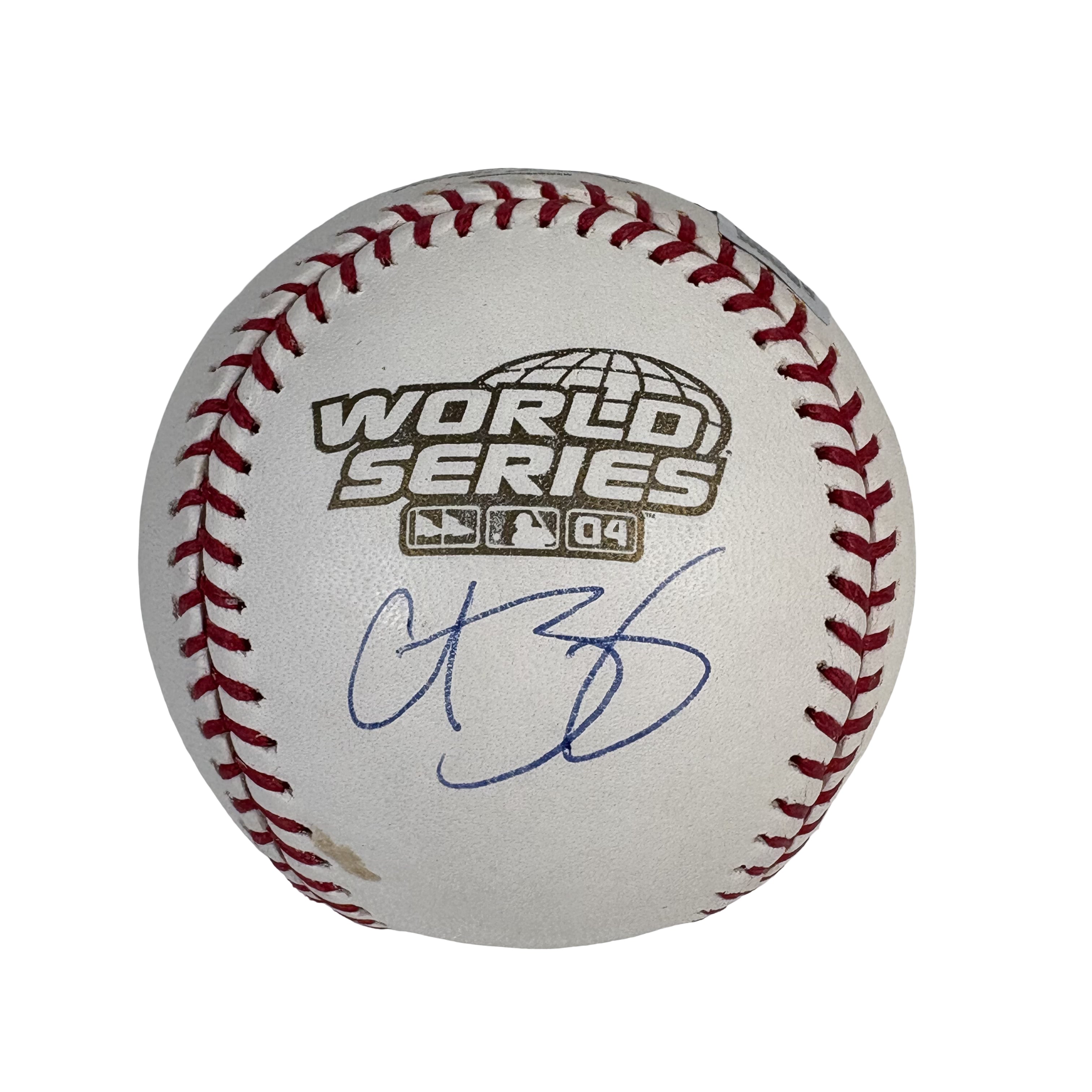 Curt Schilling 2004 World Series Autographed Signed Baseball Beckett BAS 
