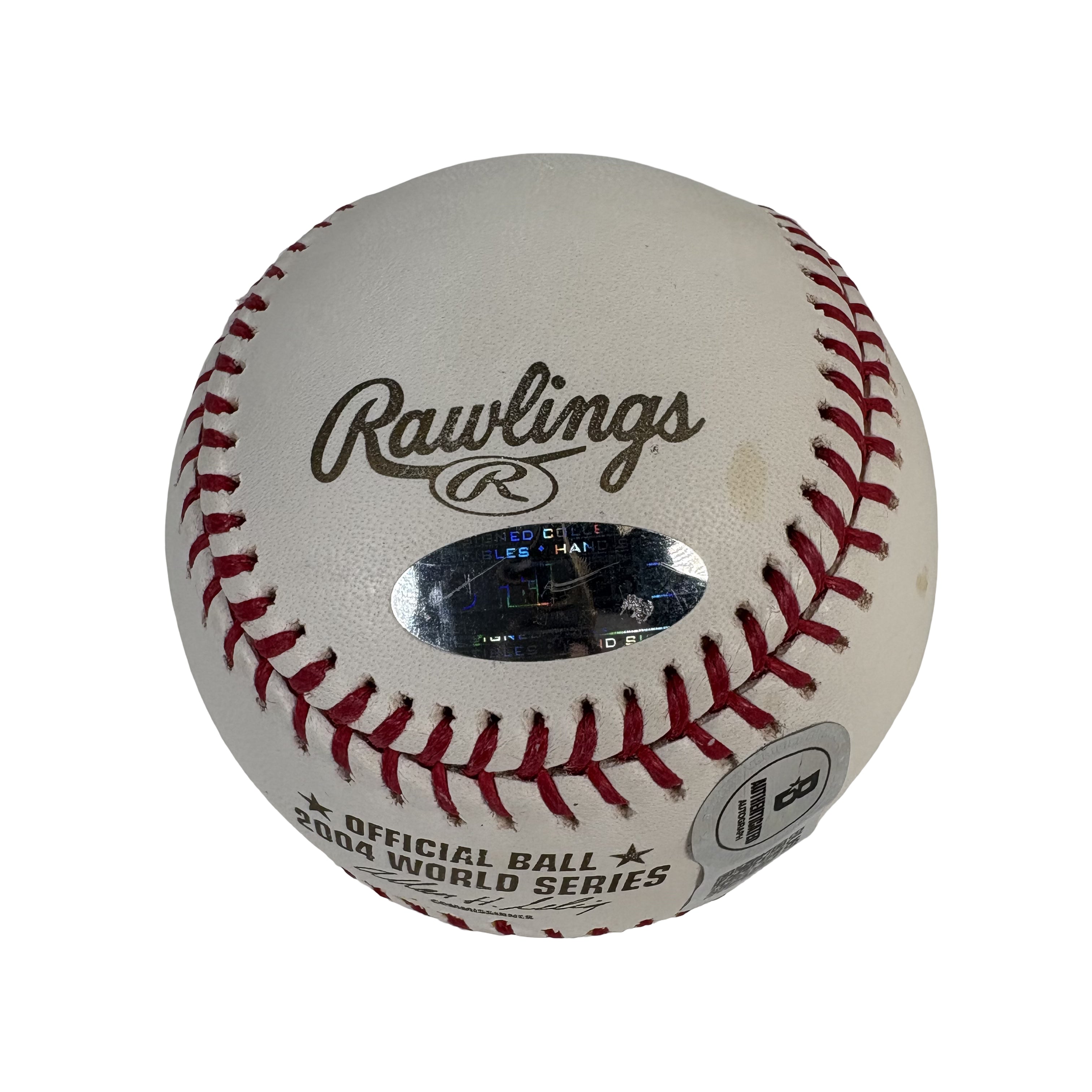 Curt Schilling 2004 World Series Autographed Signed Baseball Beckett BAS 