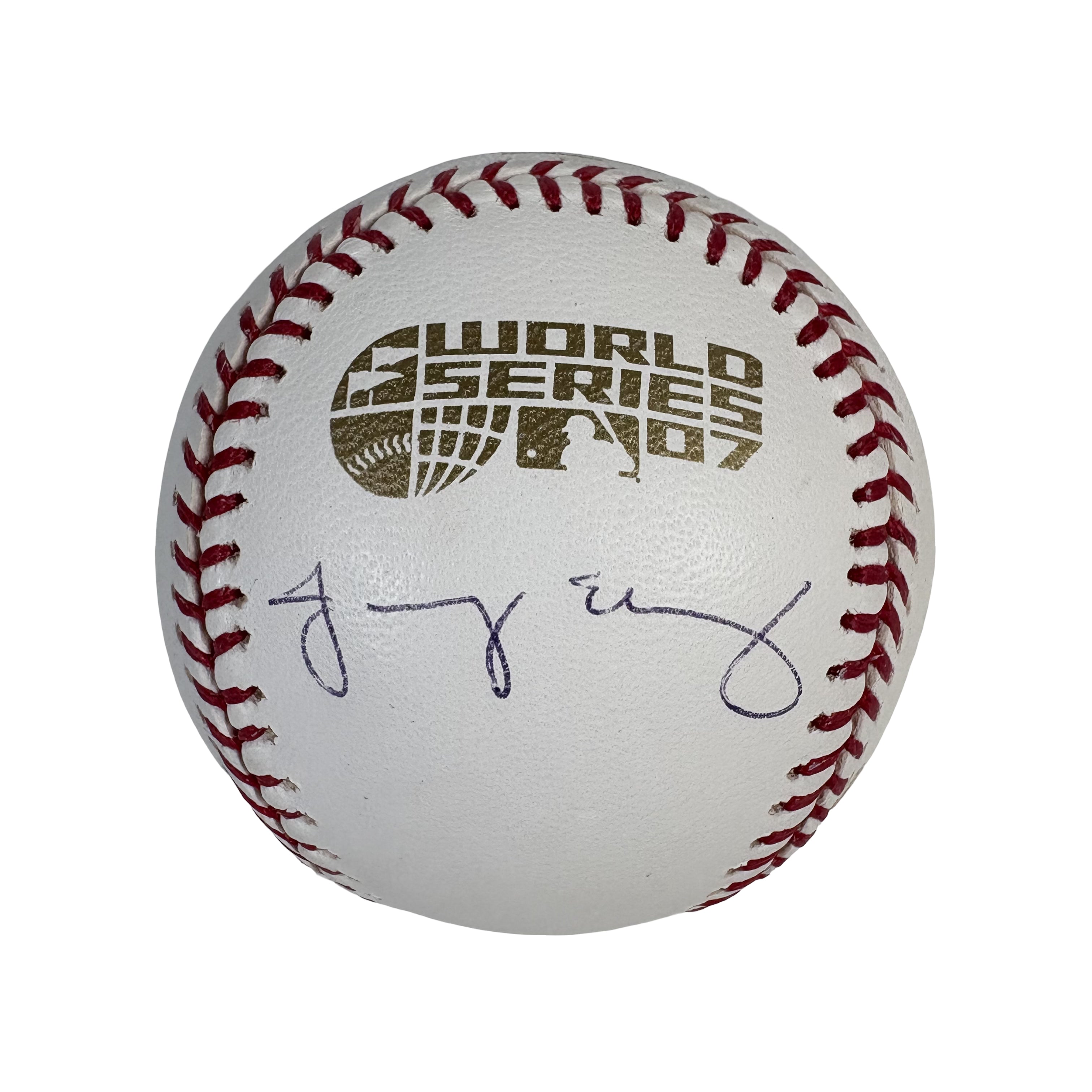 Jacoby Ellsbury 2007 World Series Autographed Signed Baseball Beckett BAS 